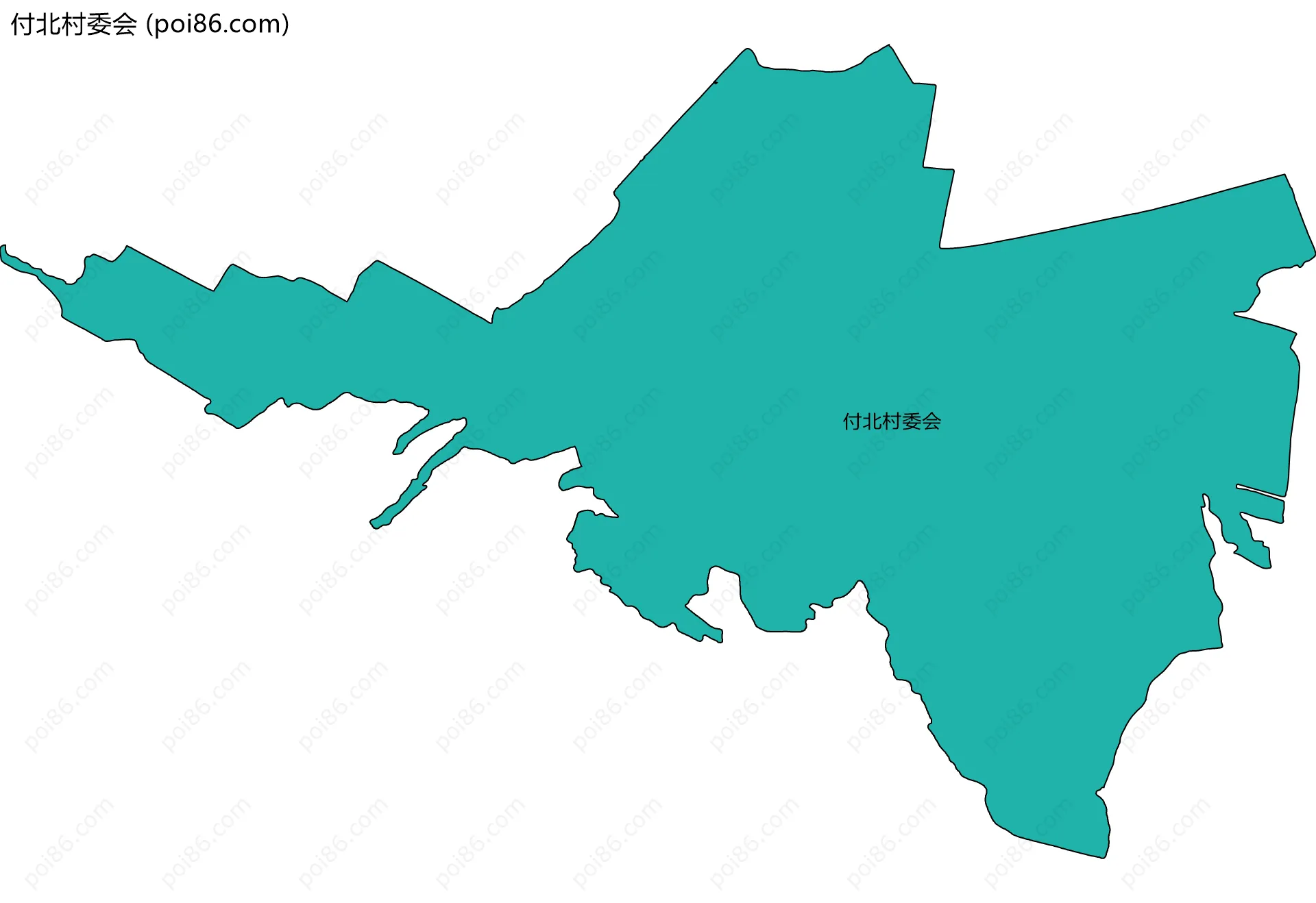 付北村委会边界地图