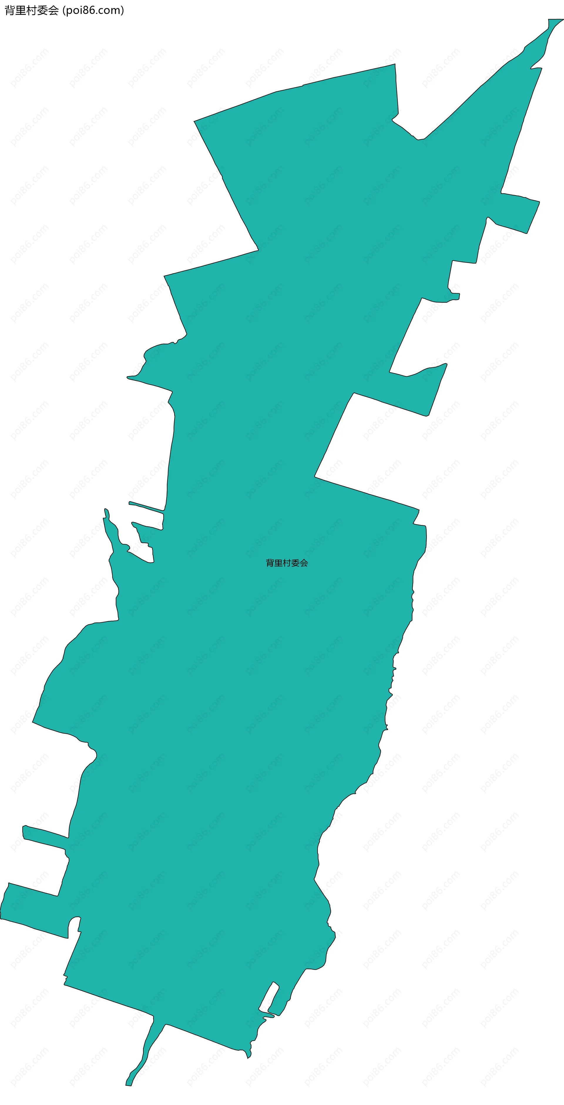 背里村委会边界地图