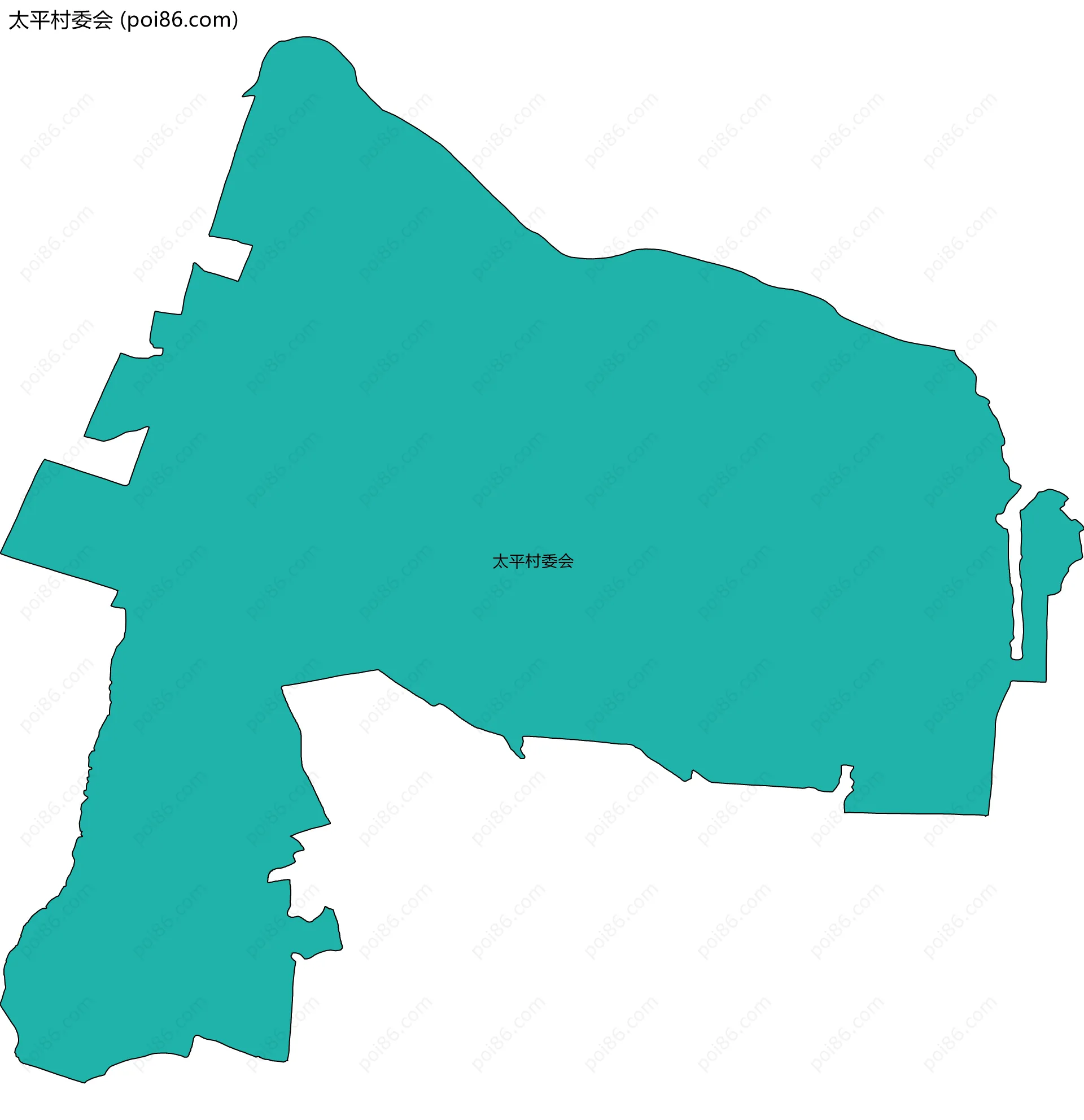 太平村委会边界地图