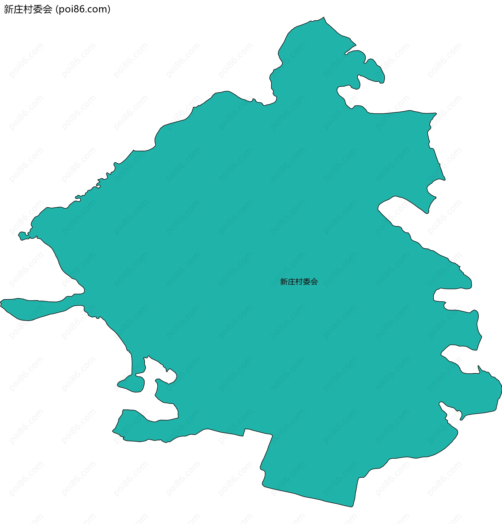 新庄村委会边界地图