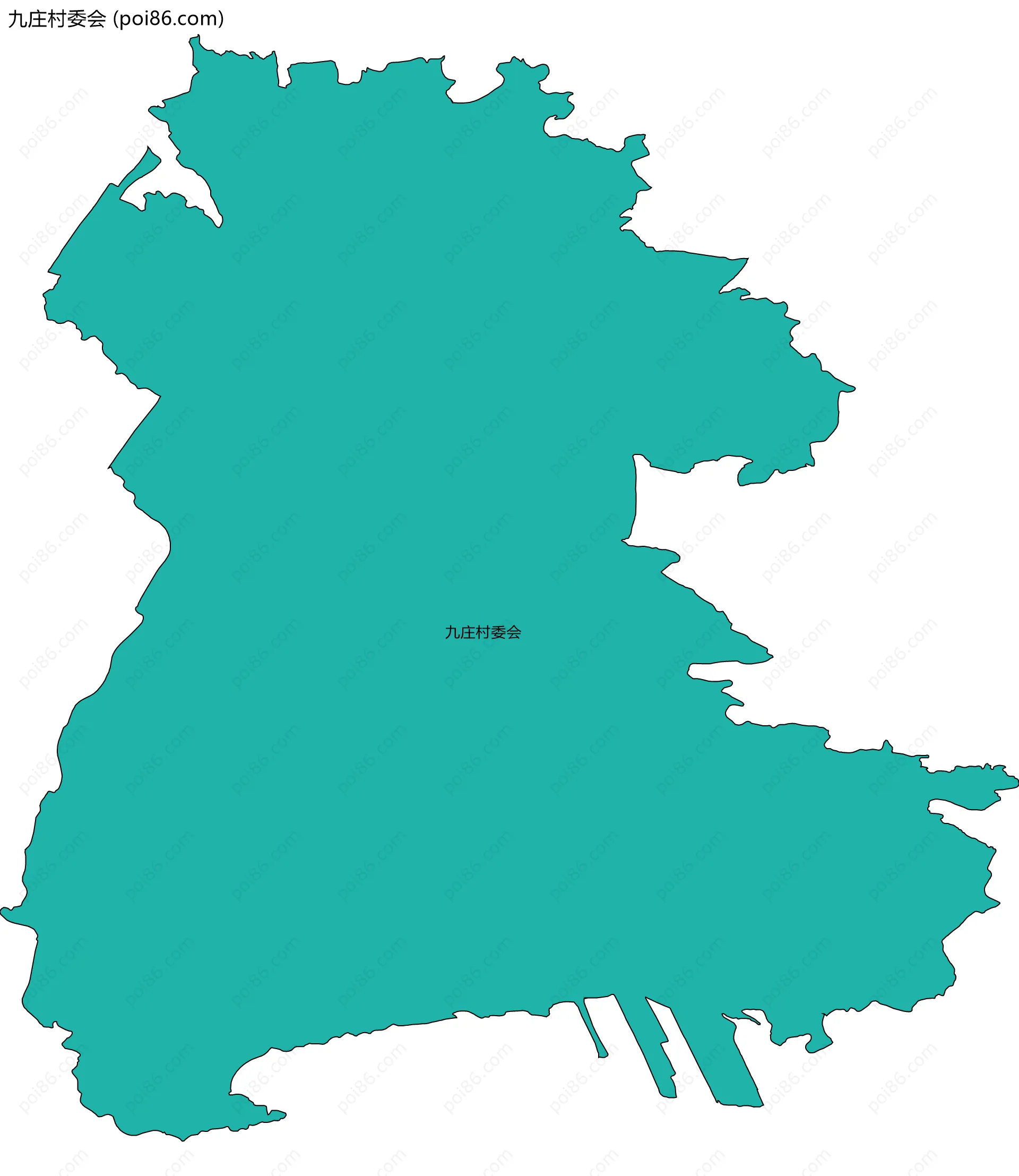 九庄村委会边界地图