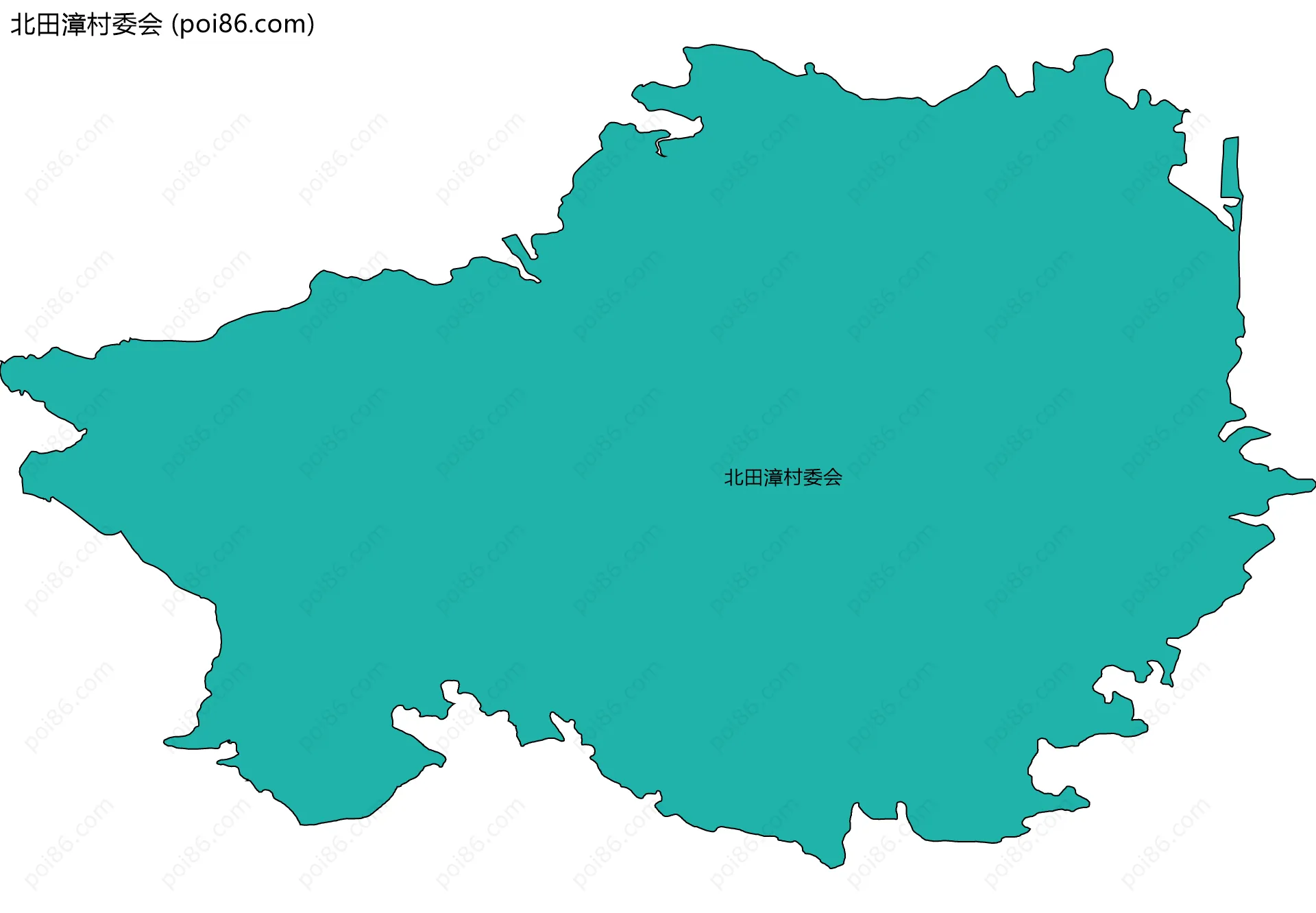 北田漳村委会边界地图