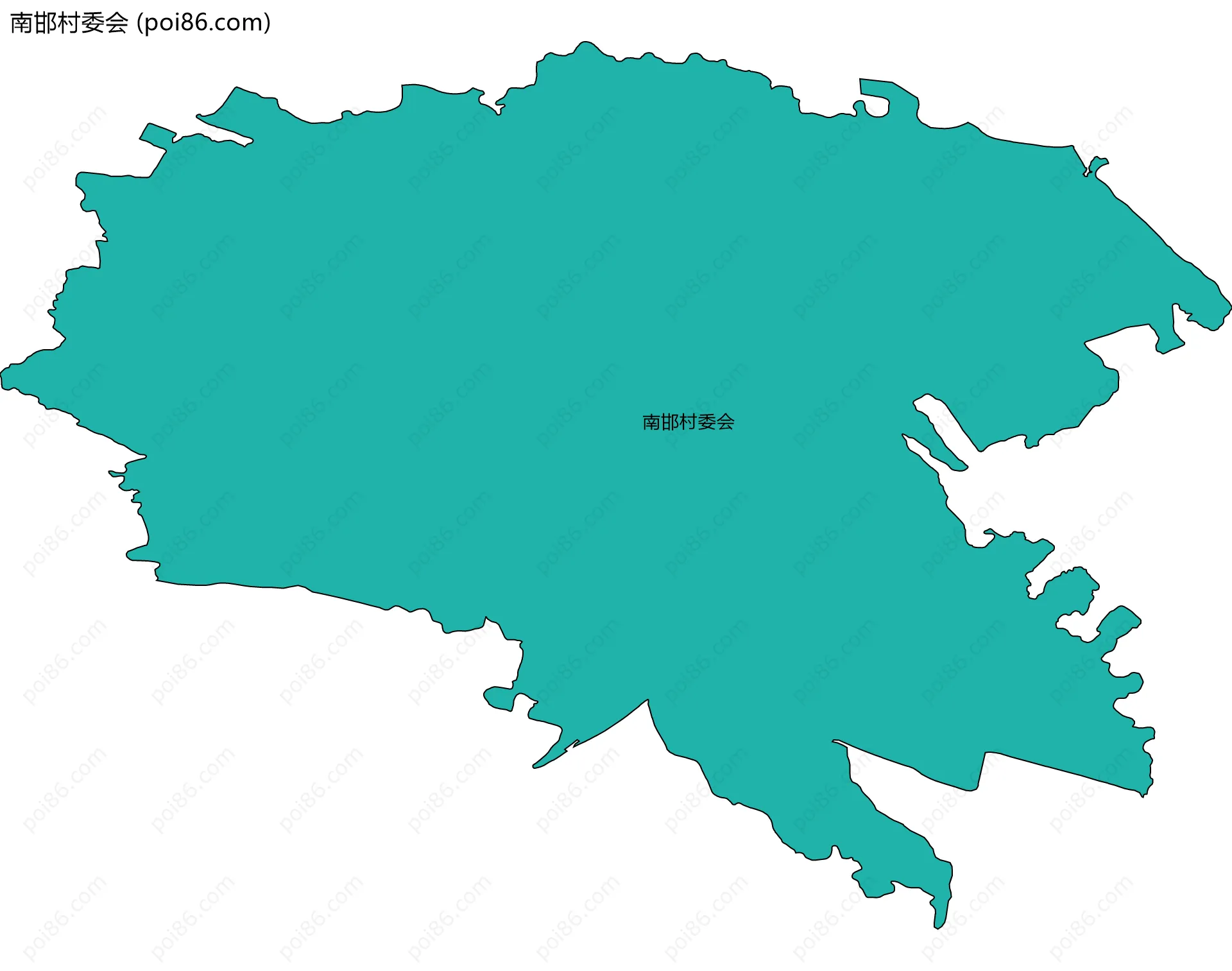 南邯村委会边界地图