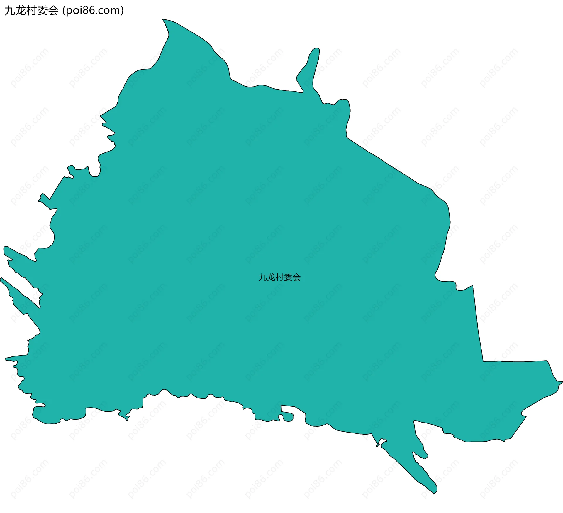 九龙村委会边界地图