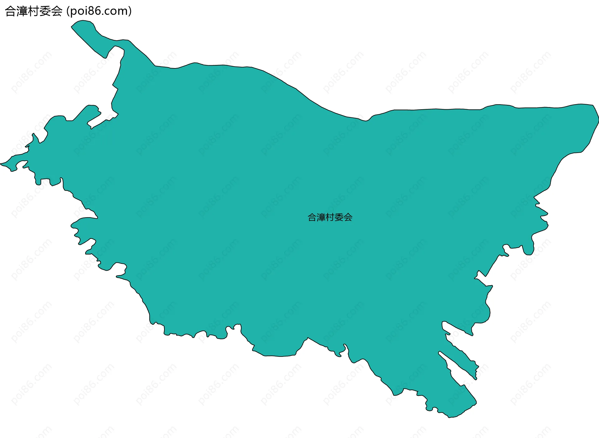 合漳村委会边界地图