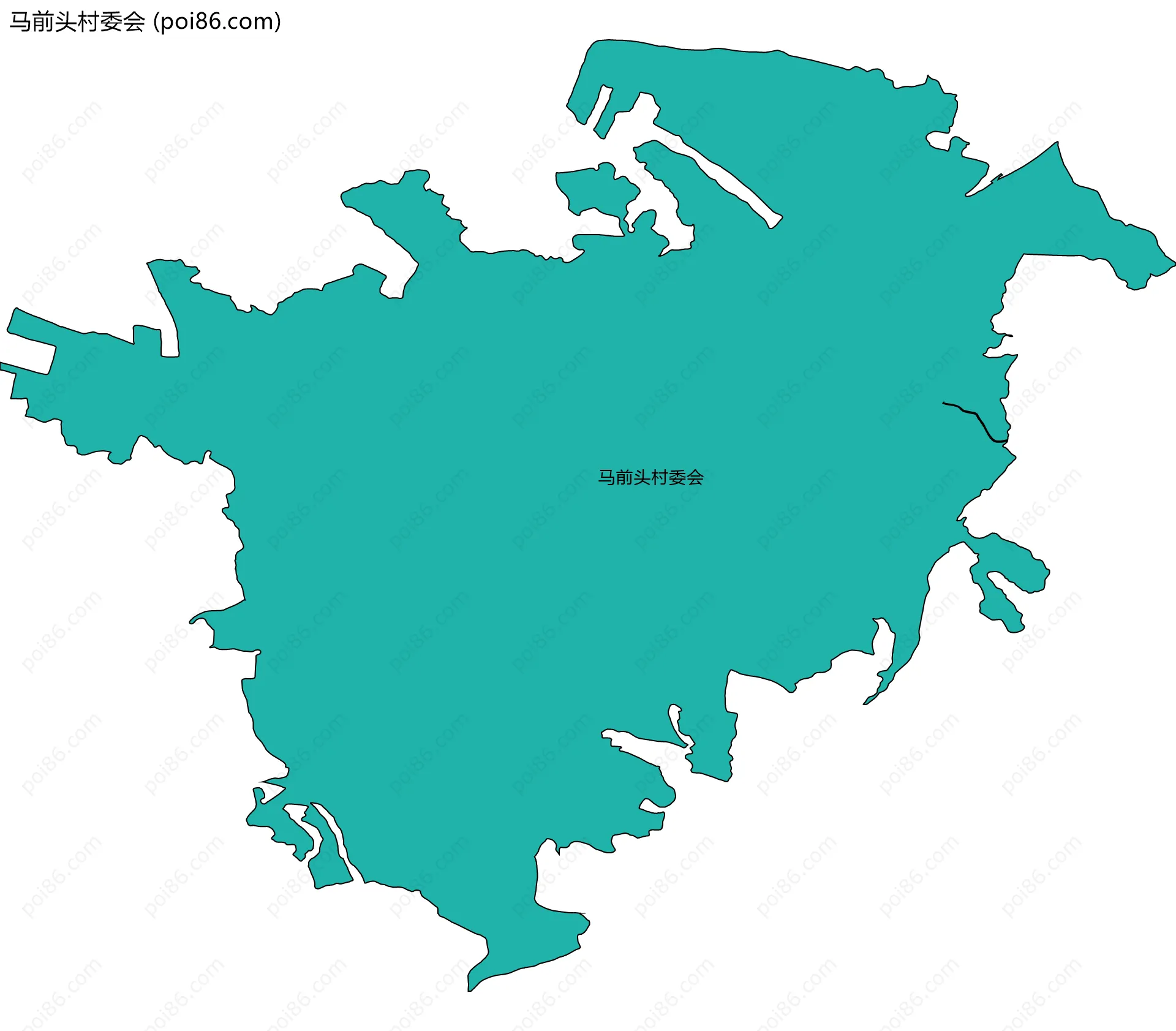 马前头村委会边界地图