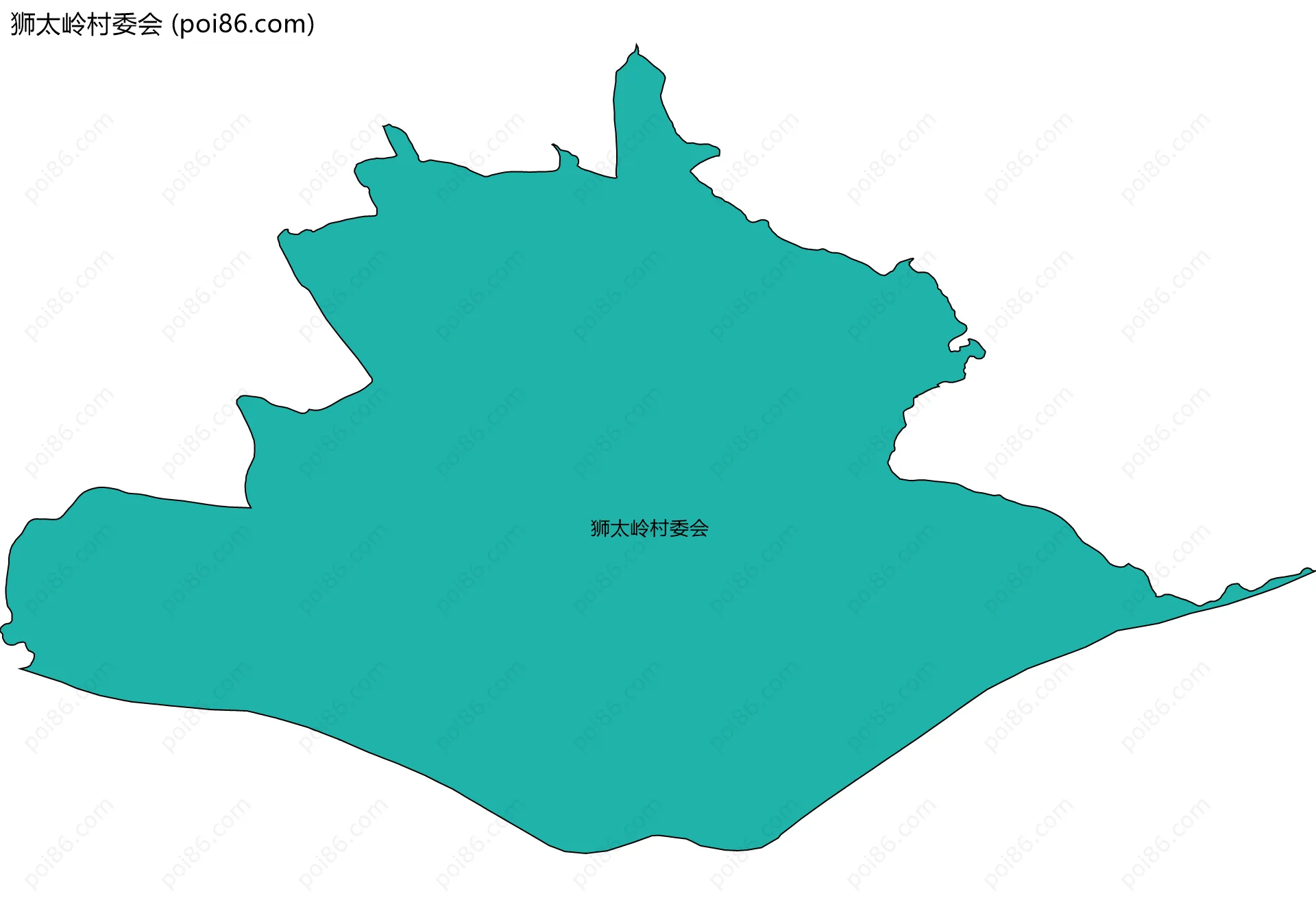 狮太岭村委会边界地图