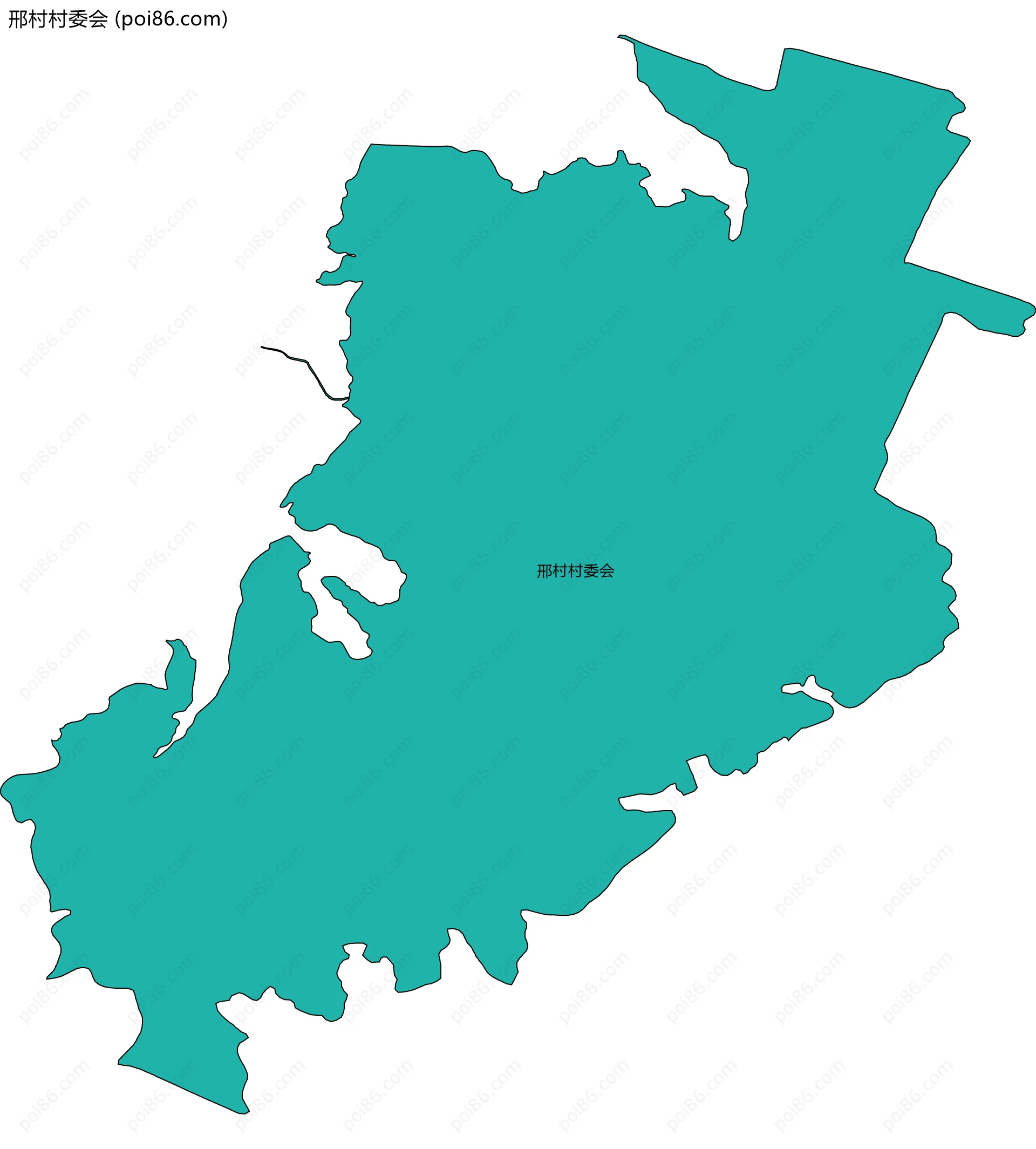 邢村村委会边界地图