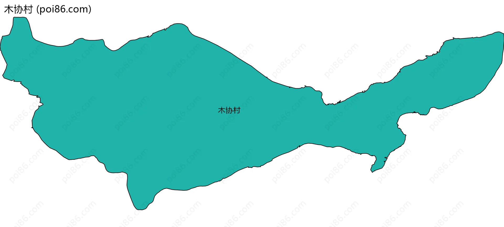 木协村边界地图