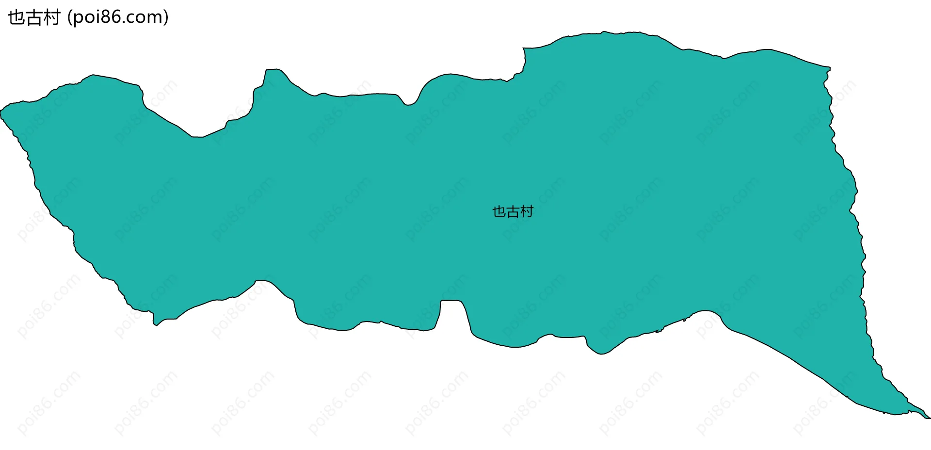 也古村边界地图