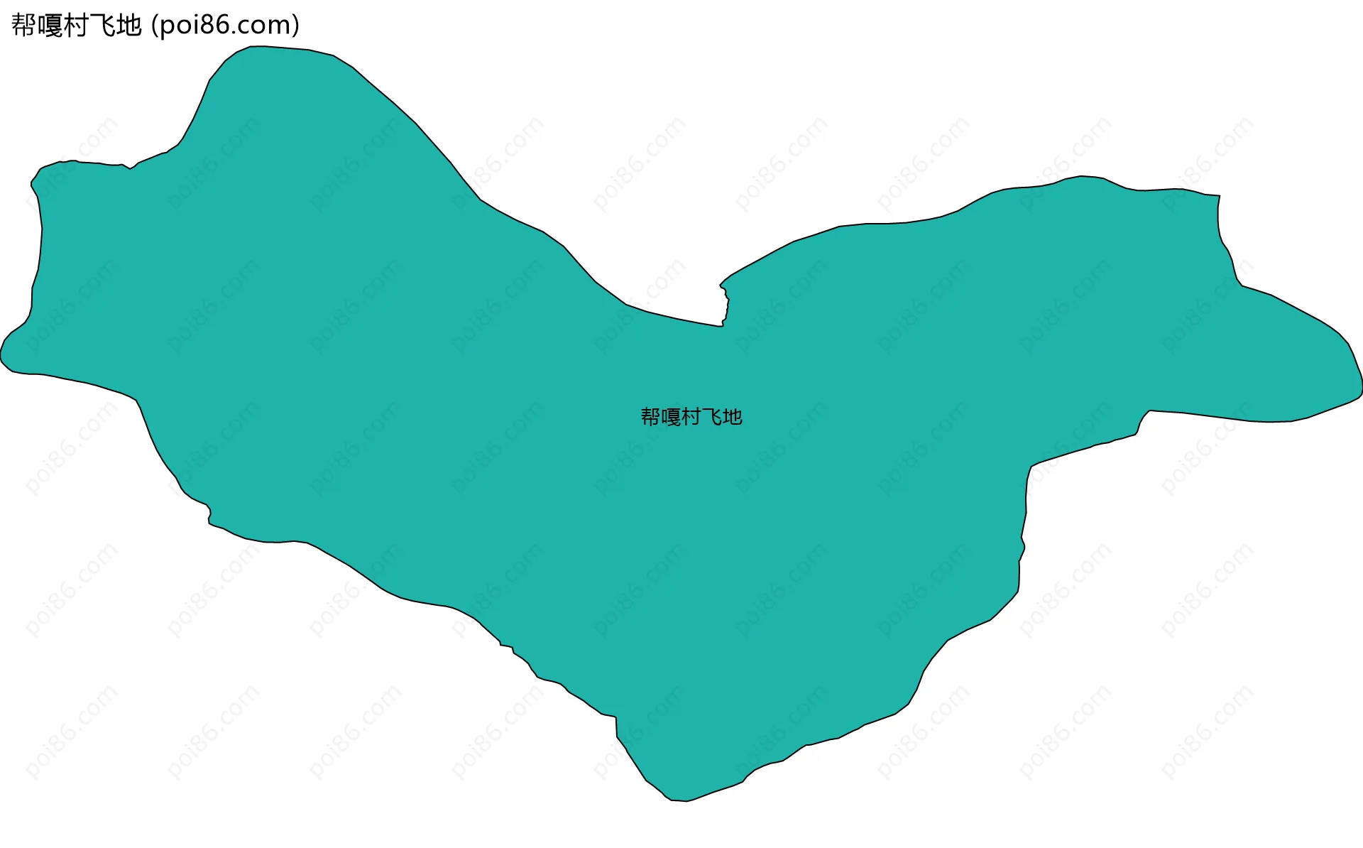 帮嘎村飞地边界地图