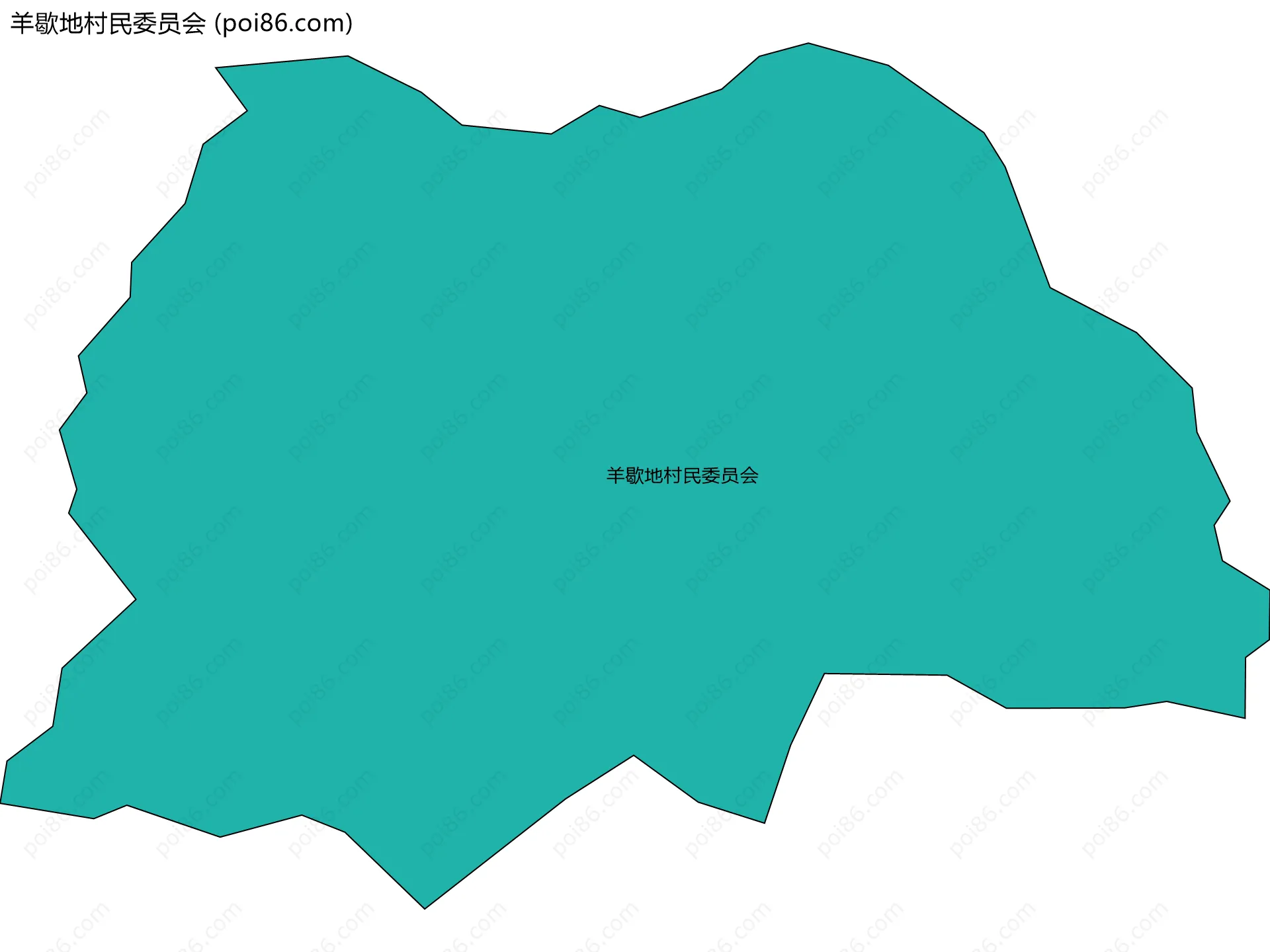 羊歇地村民委员会边界地图