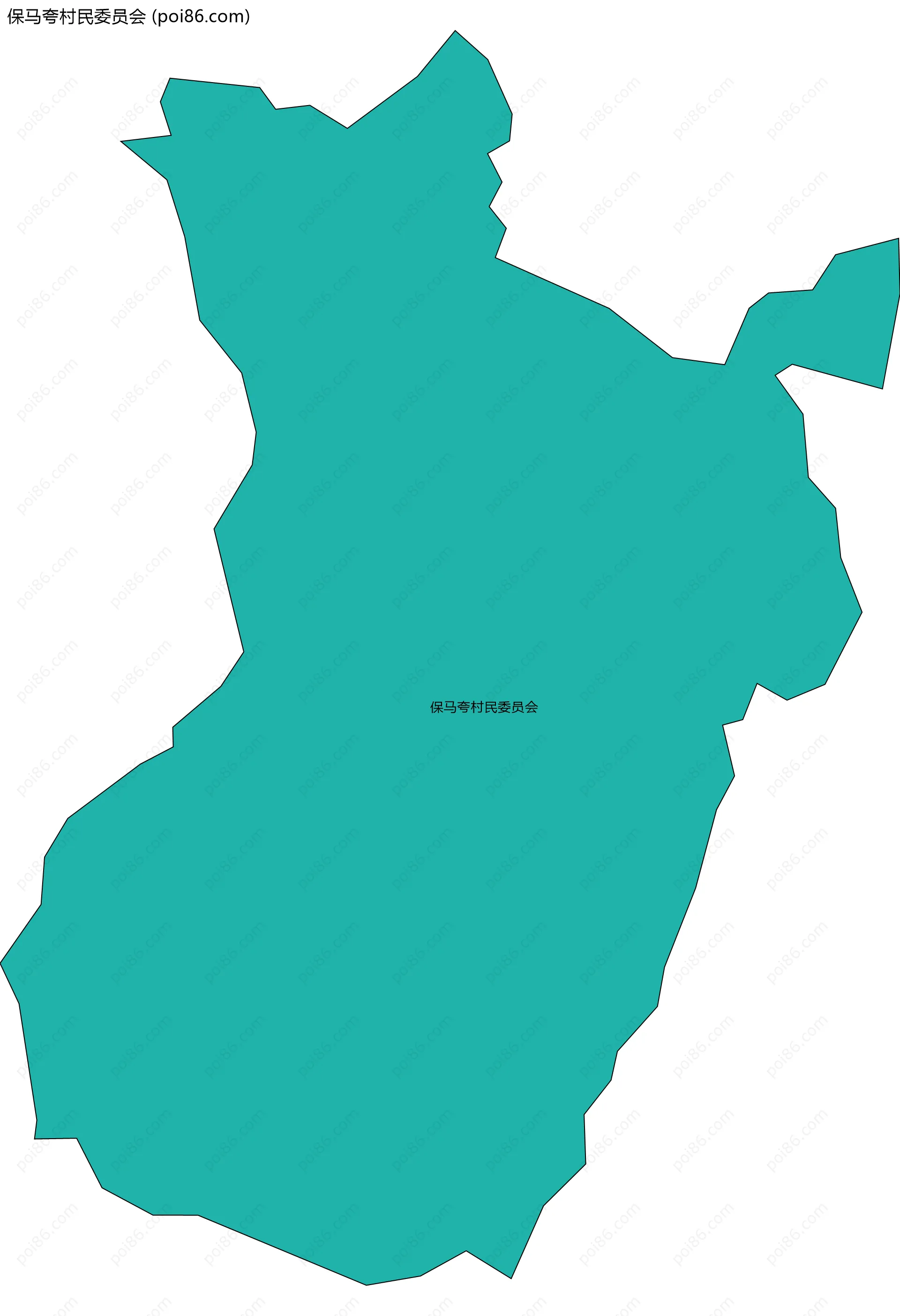 保马夸村民委员会边界地图