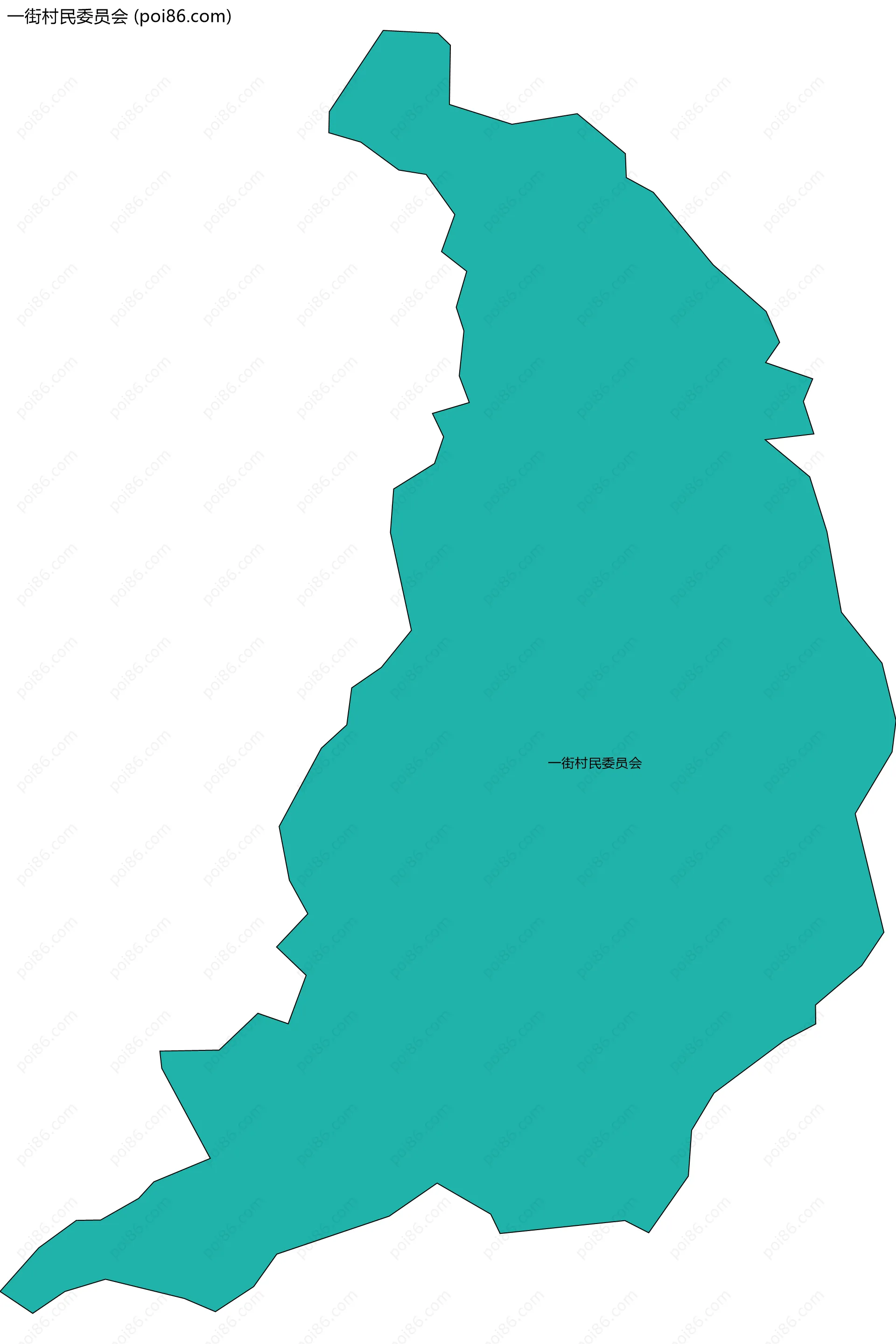 一街村民委员会边界地图