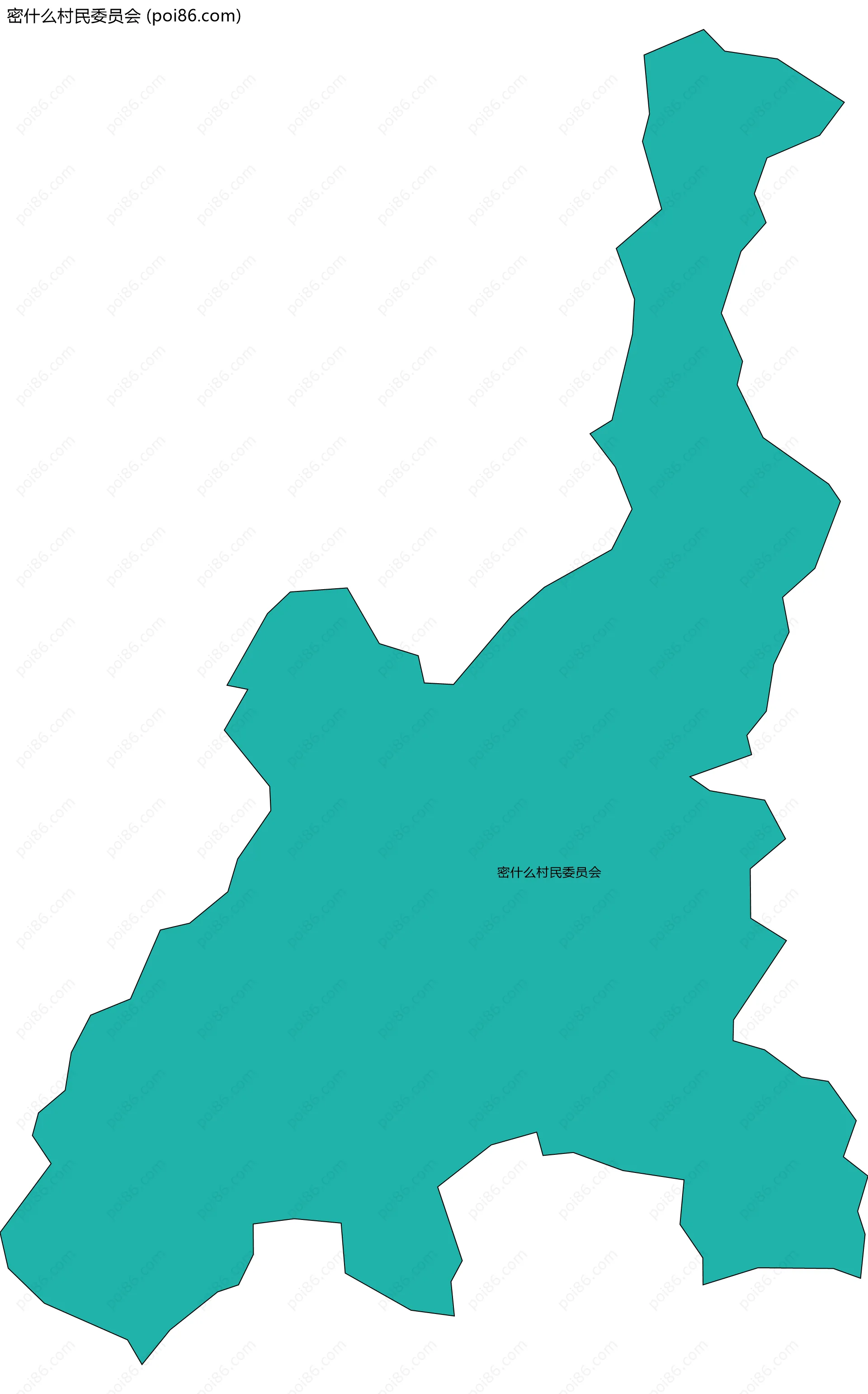 密什么村民委员会边界地图