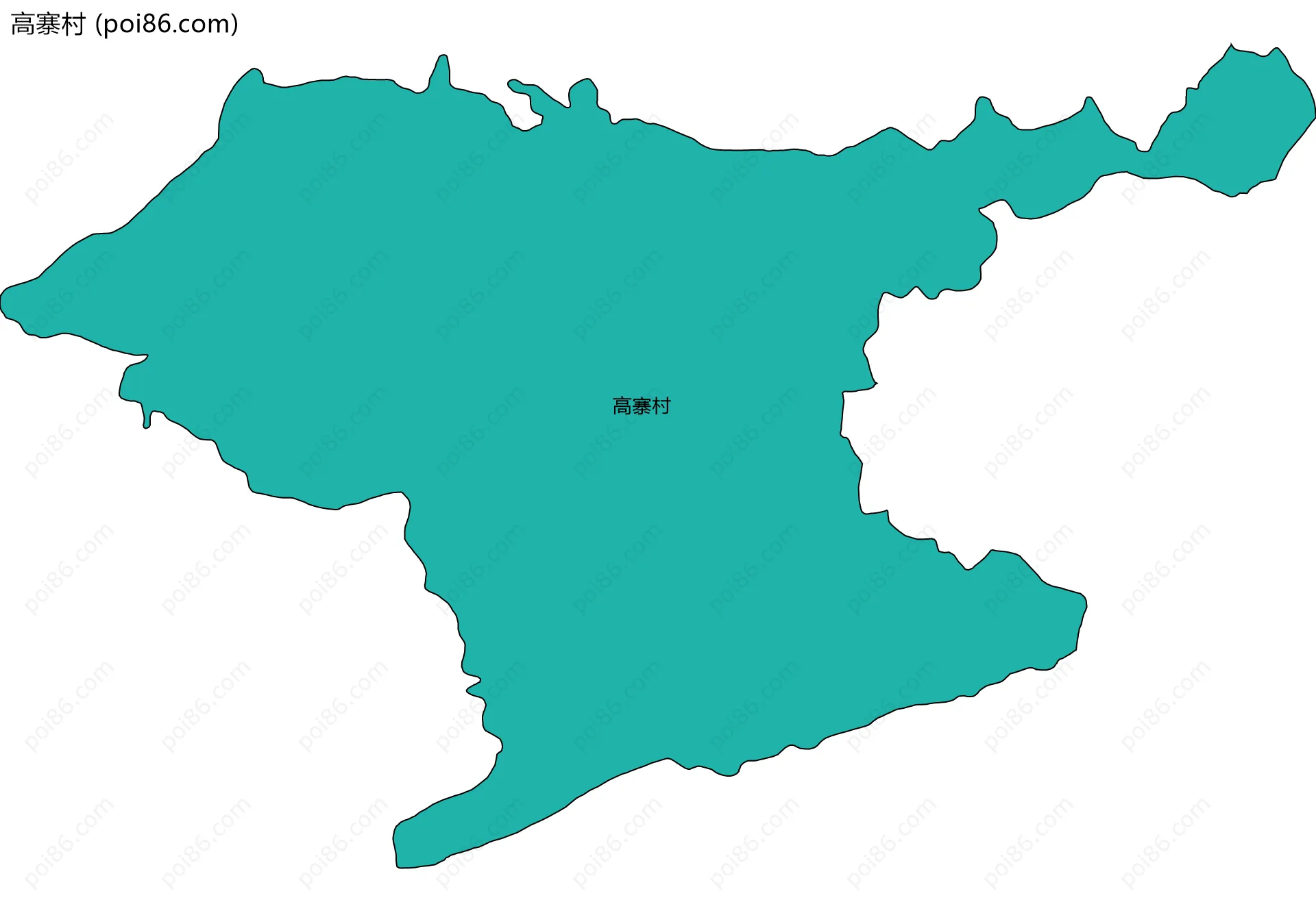 高寨村边界地图