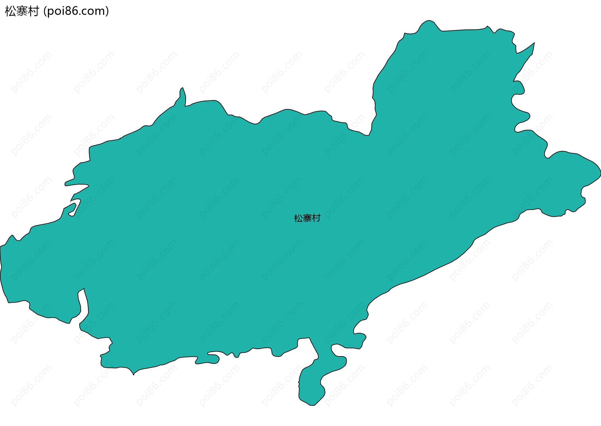 松寨村边界地图