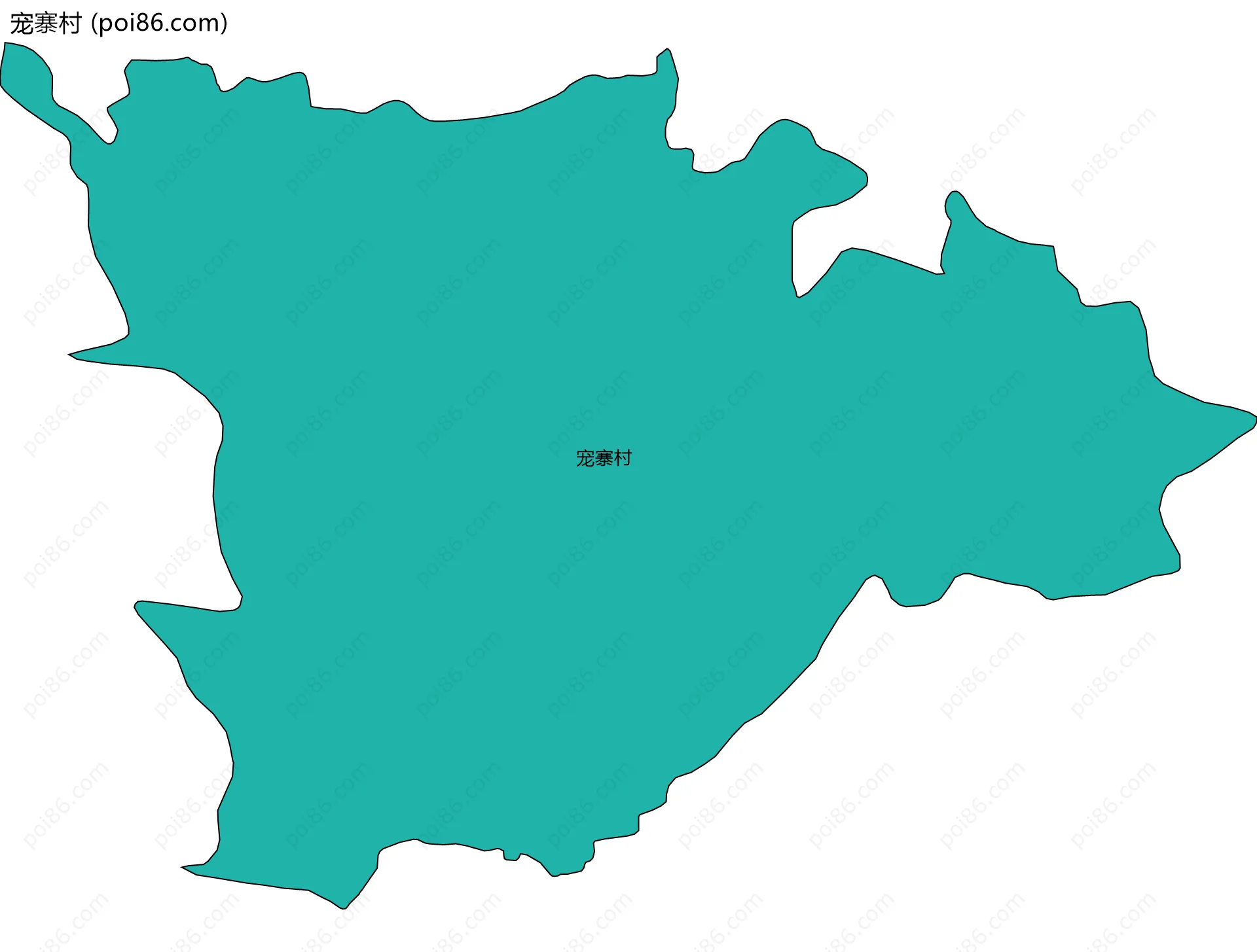 宠寨村边界地图