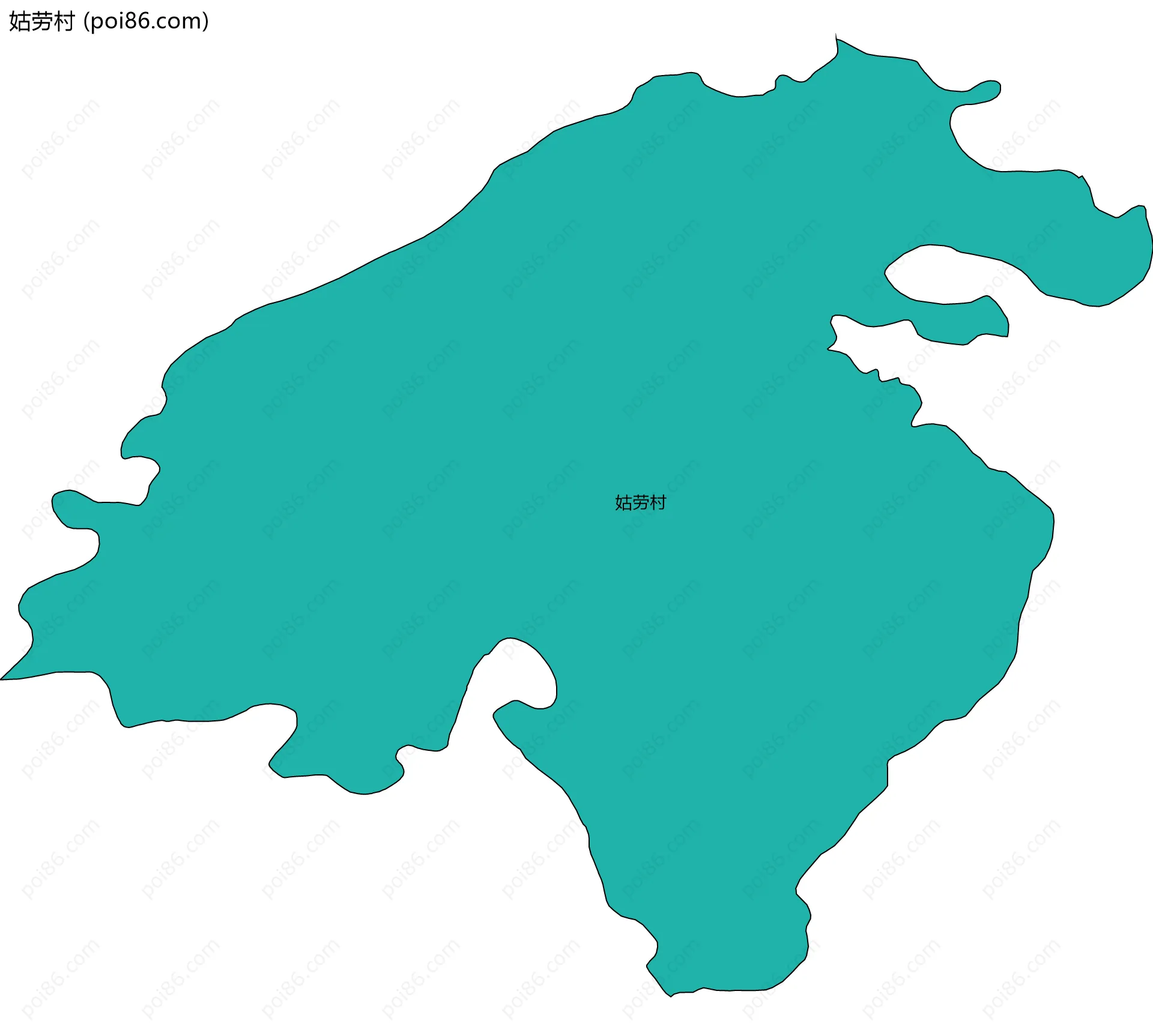 姑劳村边界地图