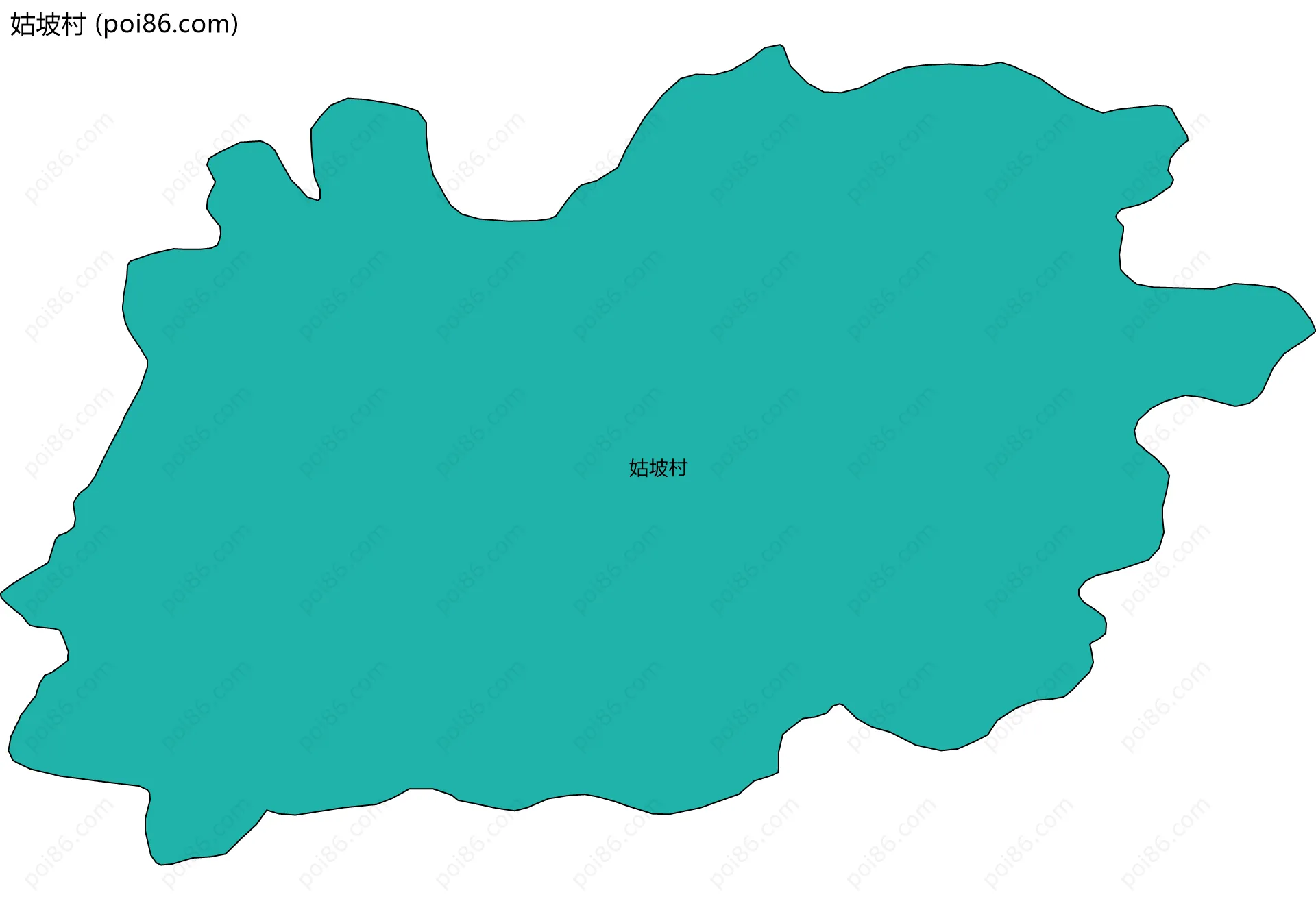 姑坡村边界地图
