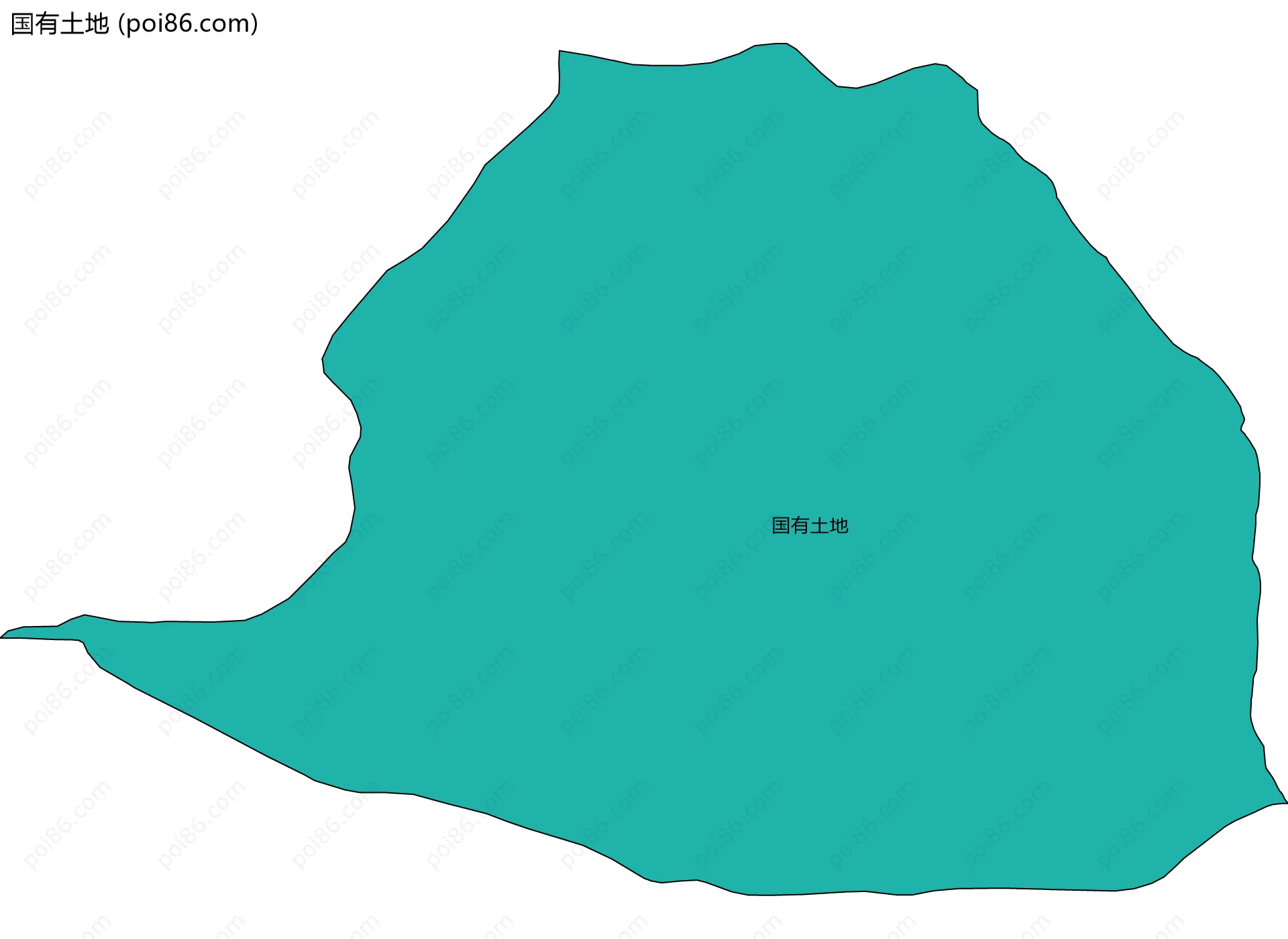 国有土地边界地图
