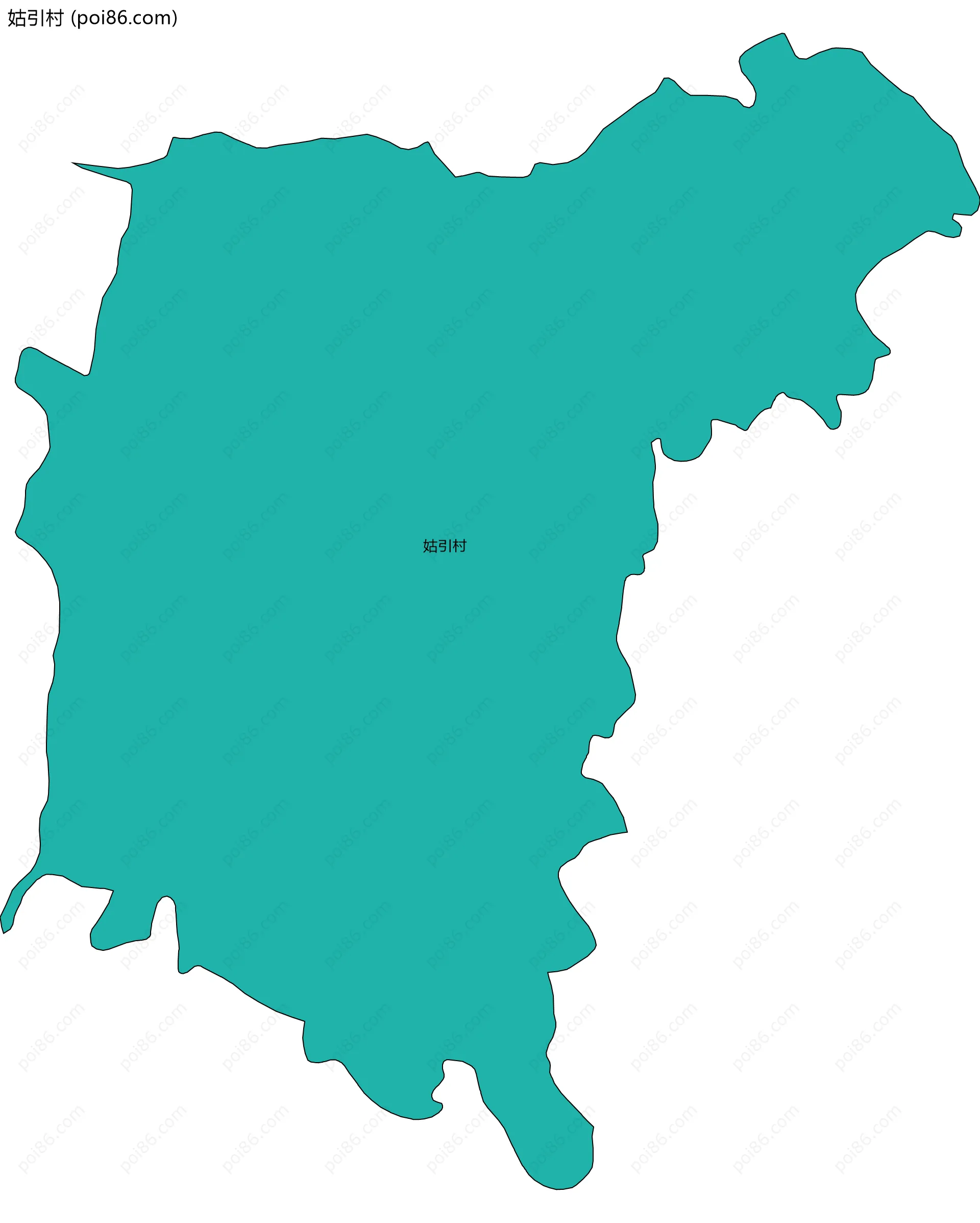 姑引村边界地图