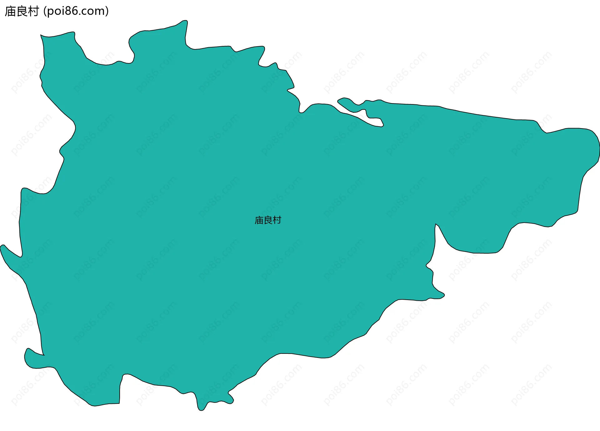 庙良村边界地图