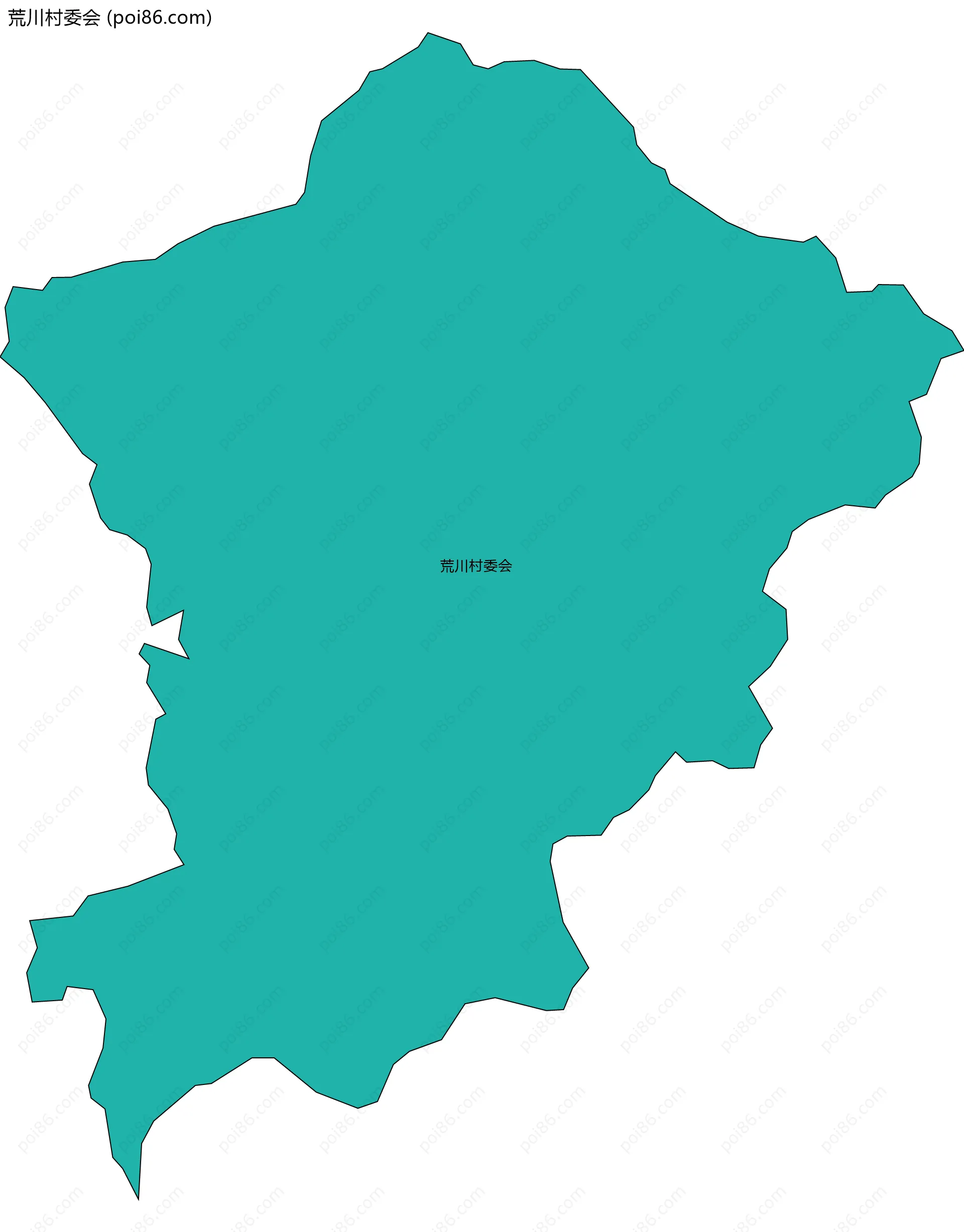 荒川村委会边界地图