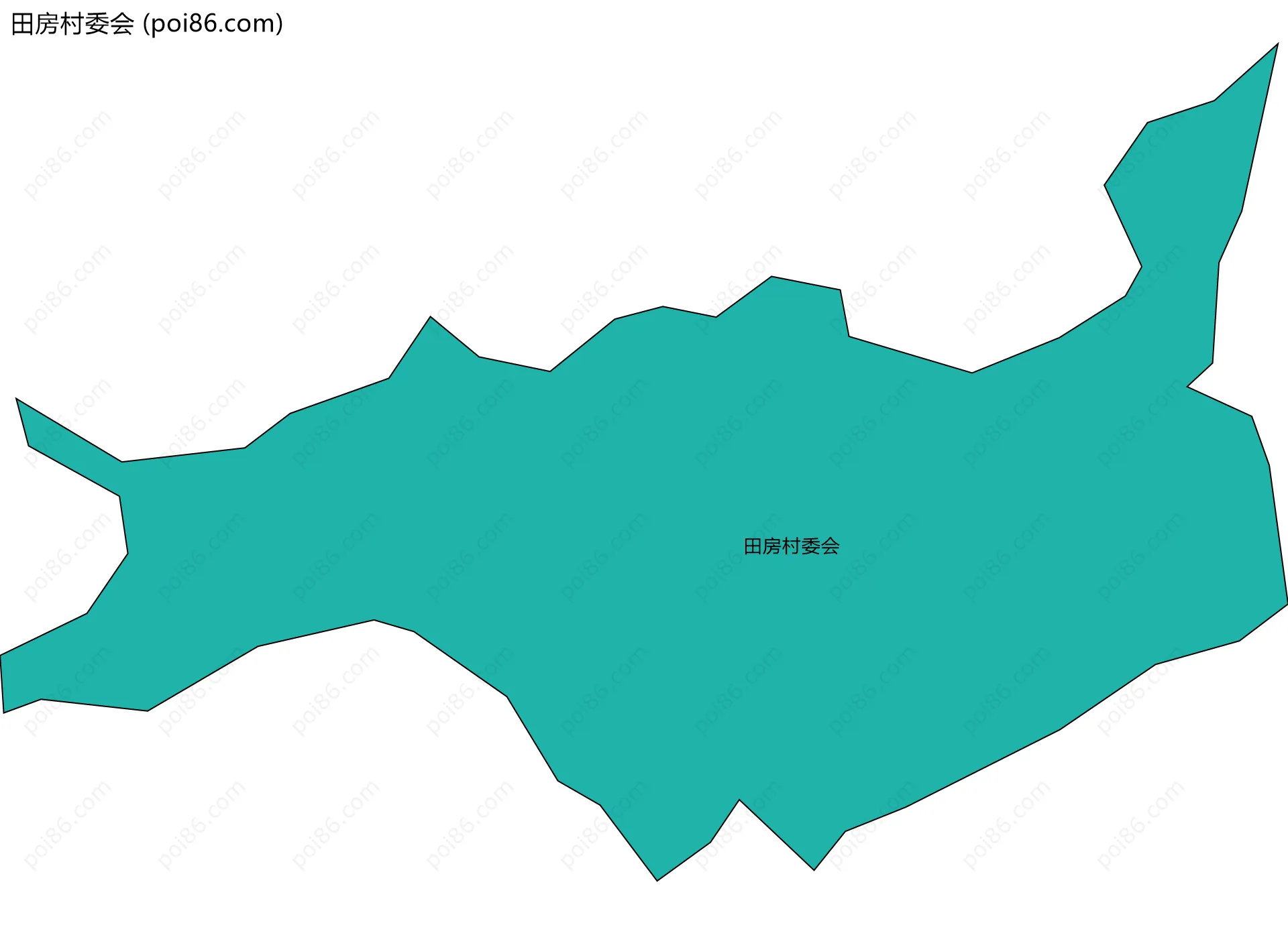 田房村委会边界地图