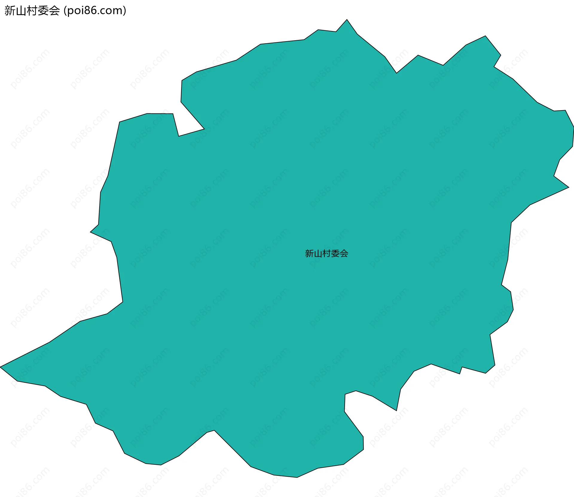 新山村委会边界地图