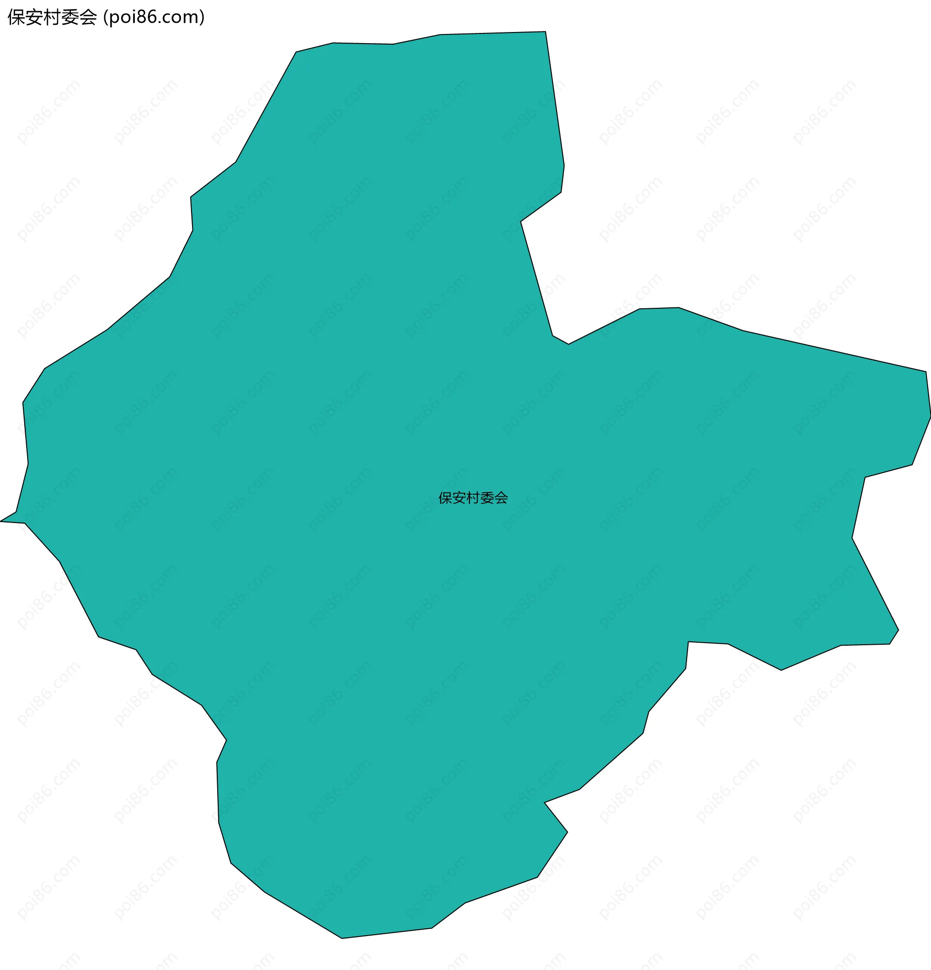 保安村委会边界地图