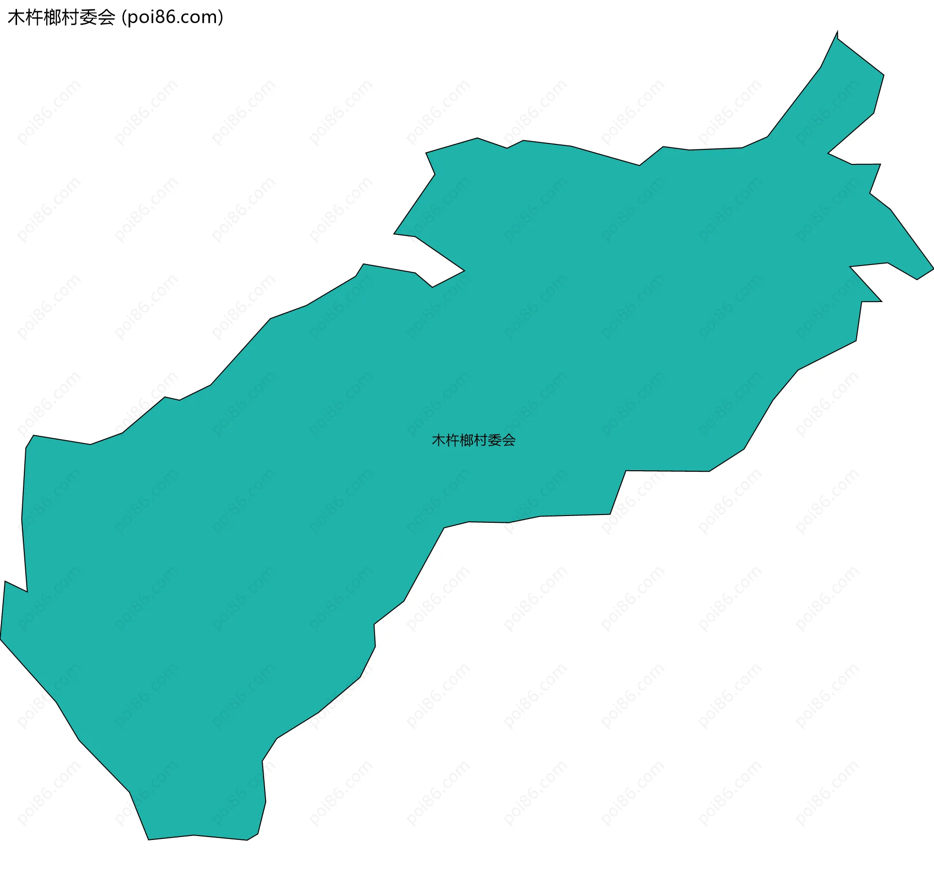 木杵榔村委会边界地图