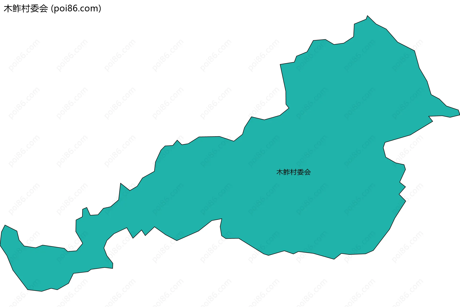 木鲊村委会边界地图