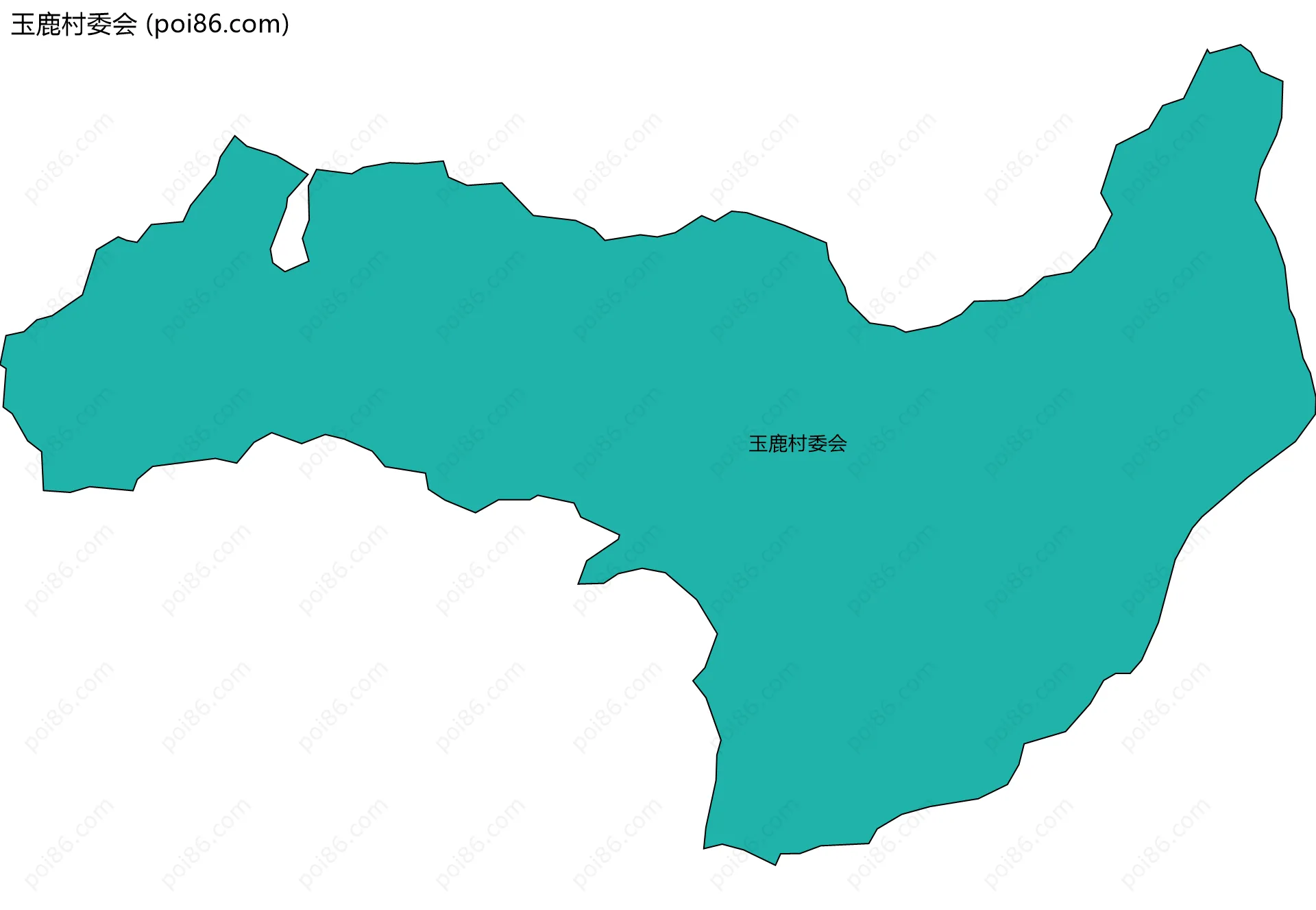 玉鹿村委会边界地图