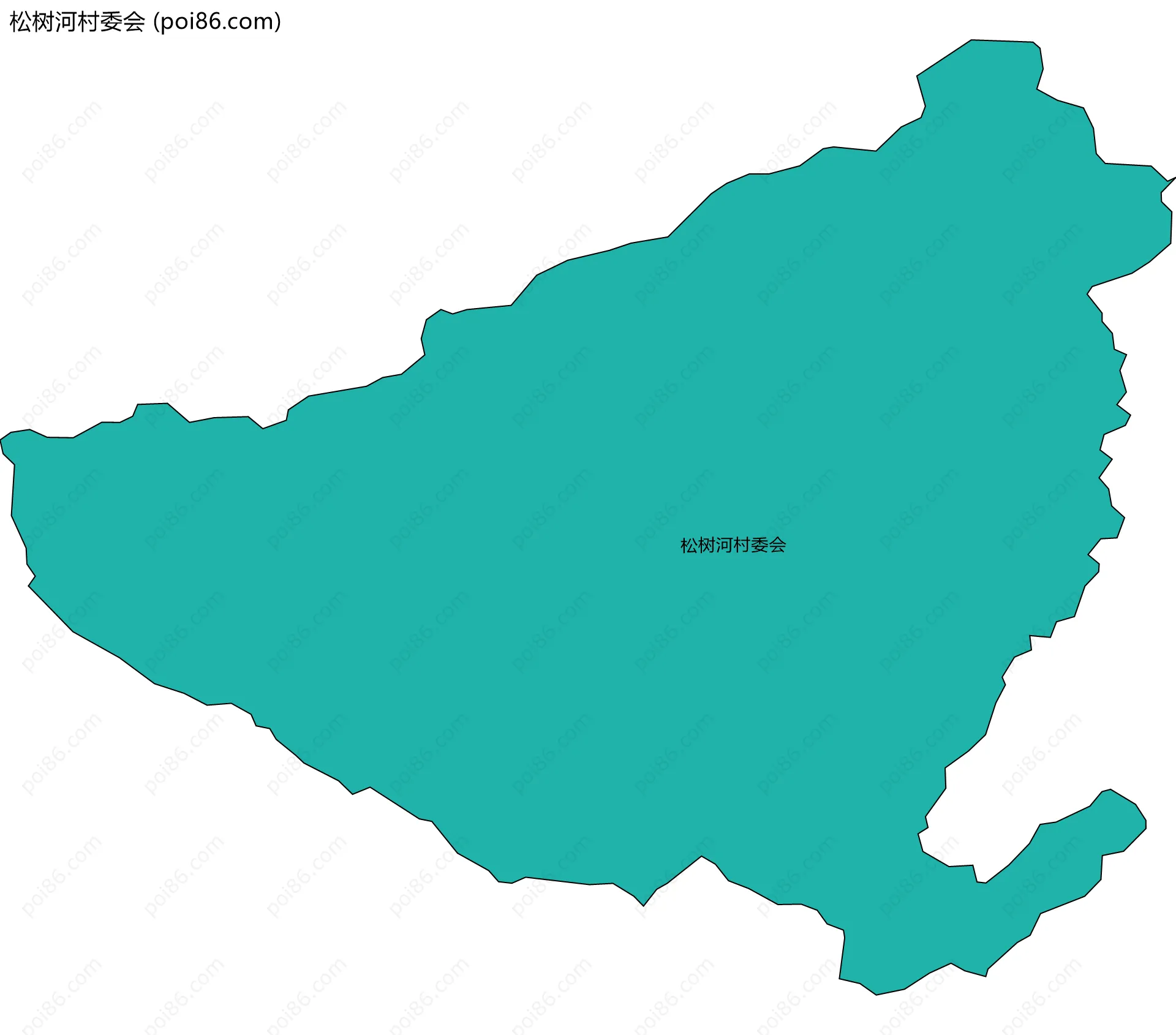 松树河村委会边界地图