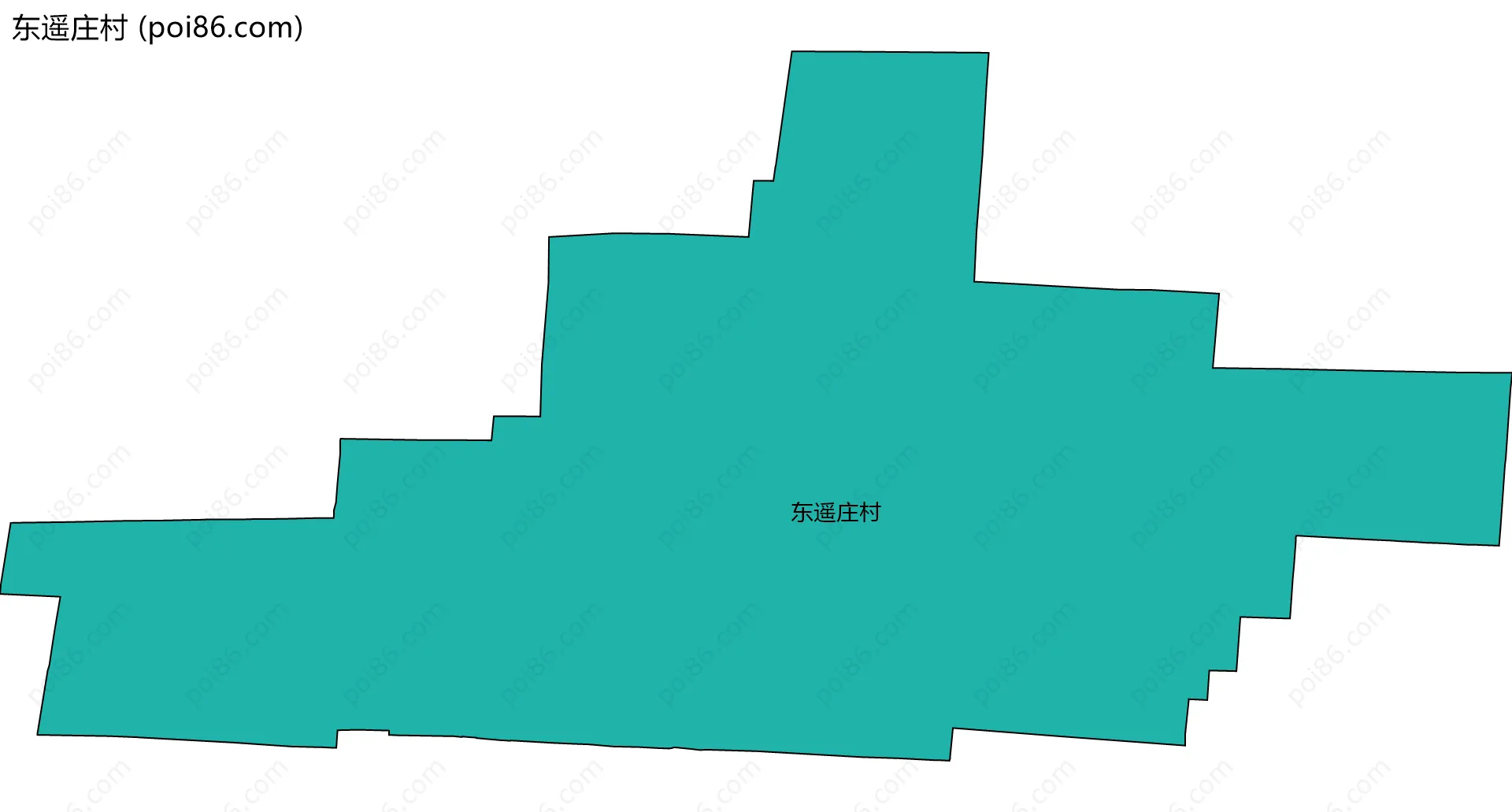 东遥庄村边界地图