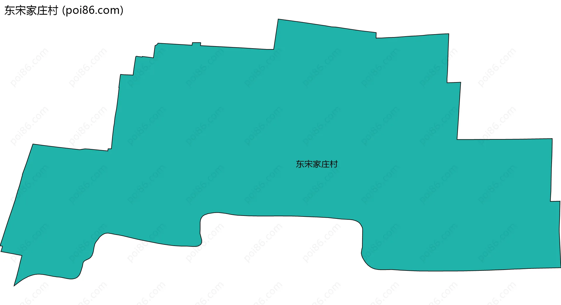 东宋家庄村边界地图