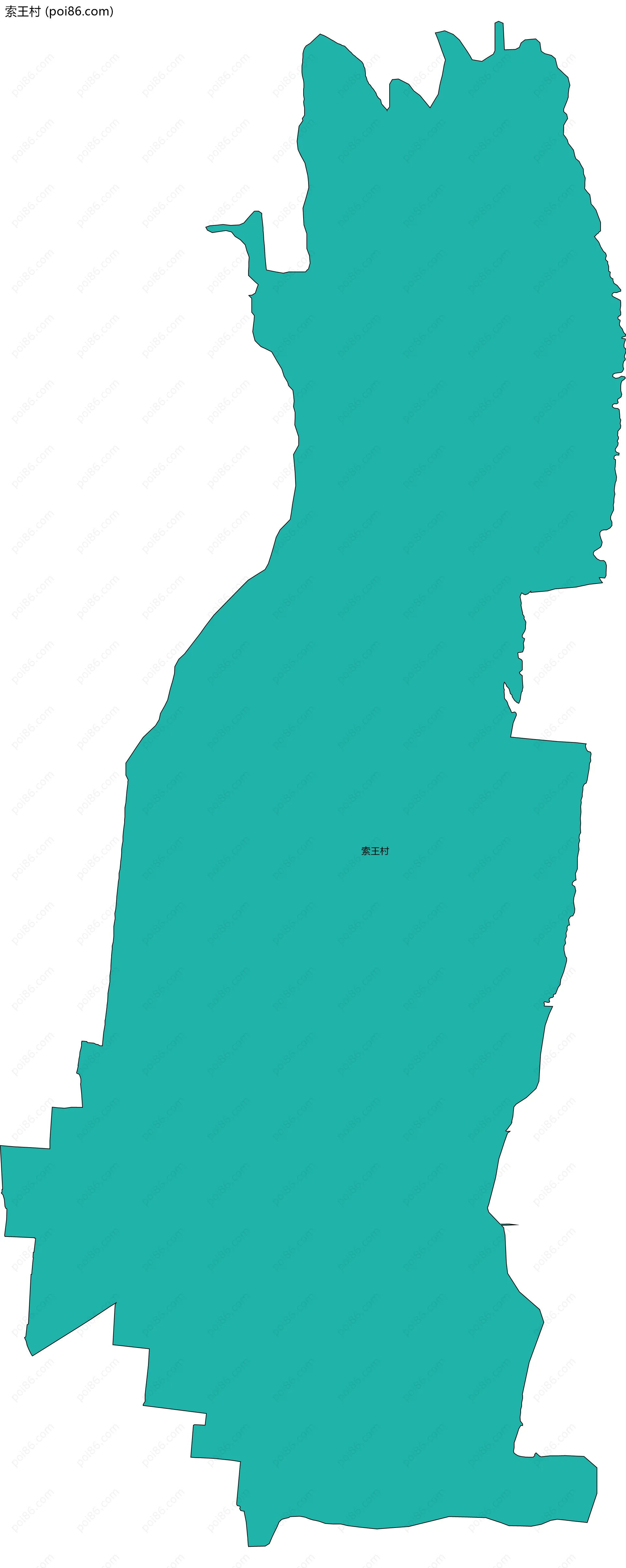 索王村边界地图