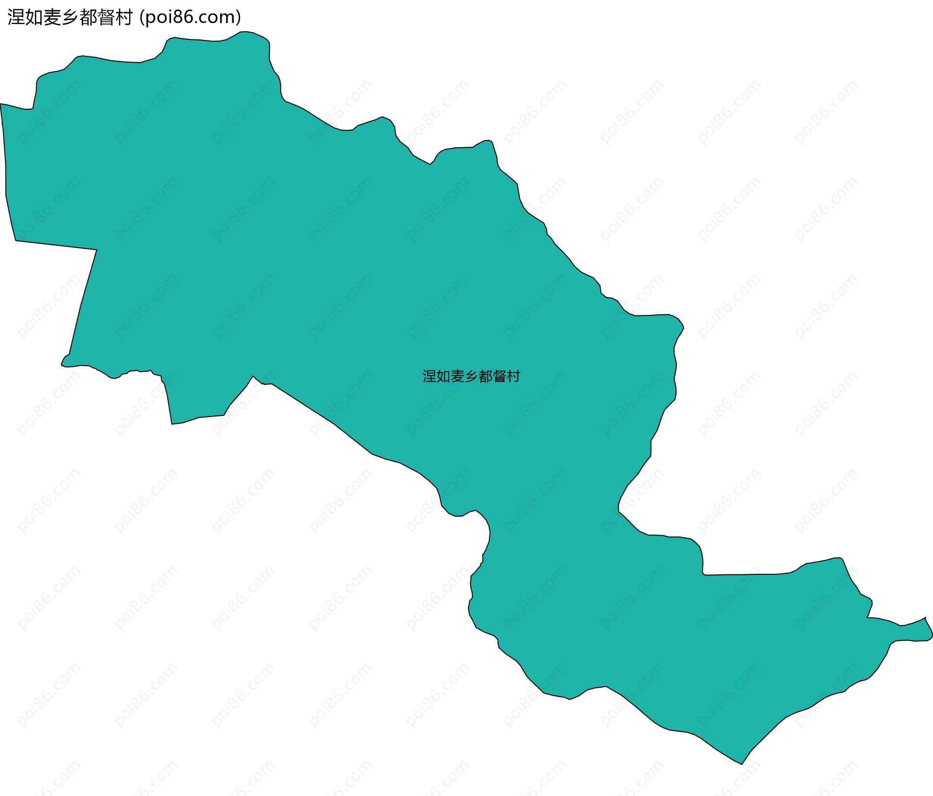 涅如麦乡都督村边界地图