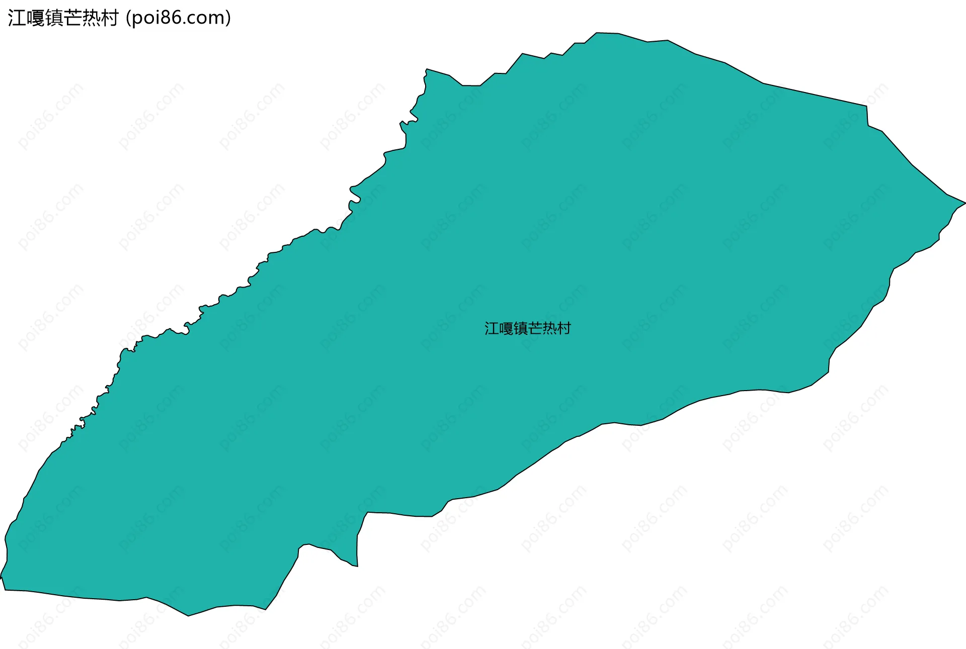 江嘎镇芒热村边界地图