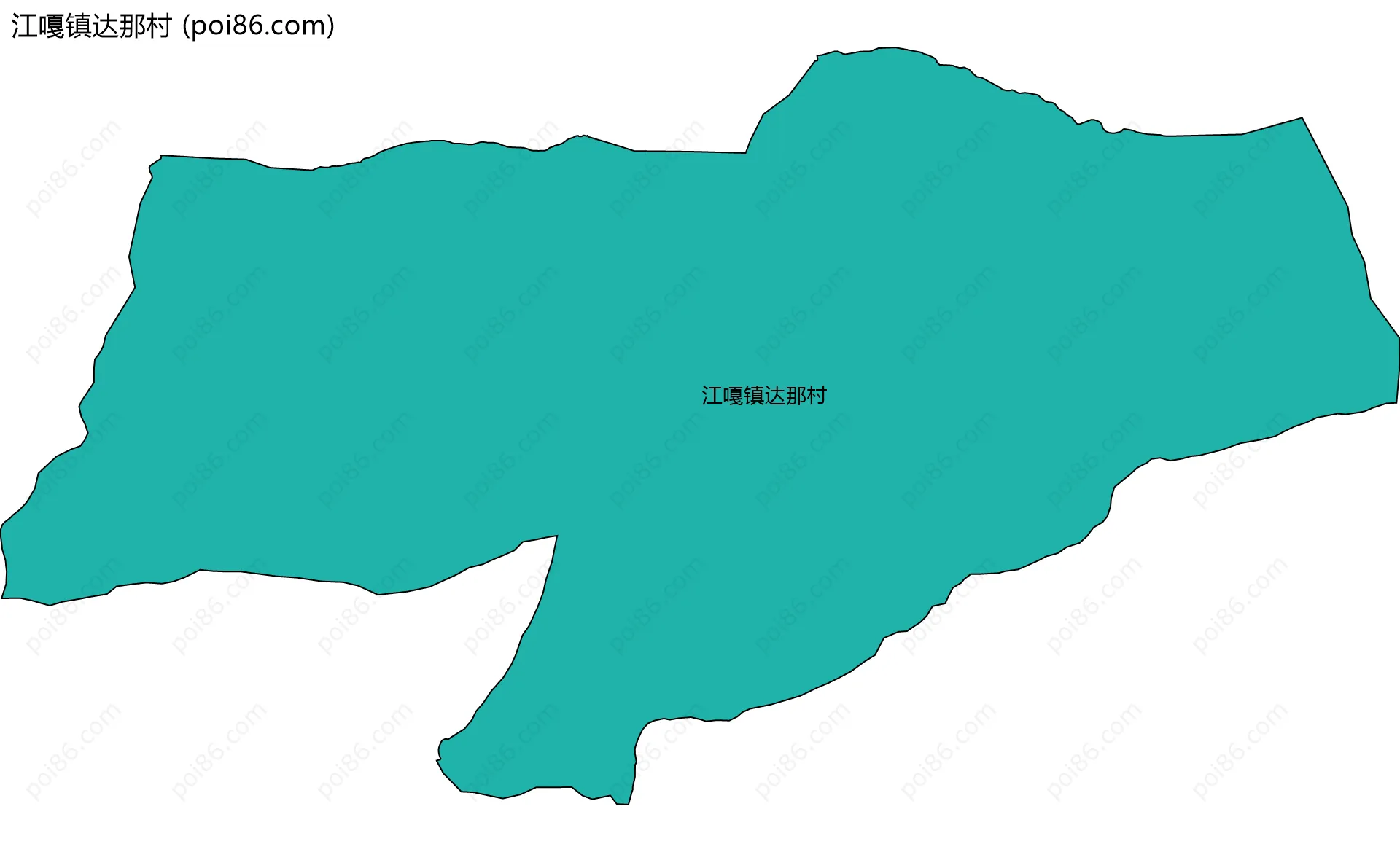 江嘎镇达那村边界地图