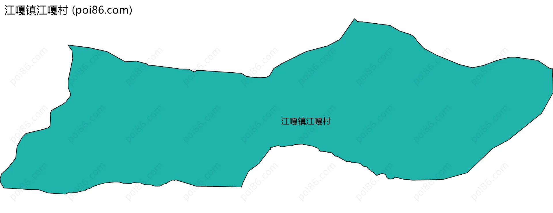 江嘎镇江嘎村边界地图