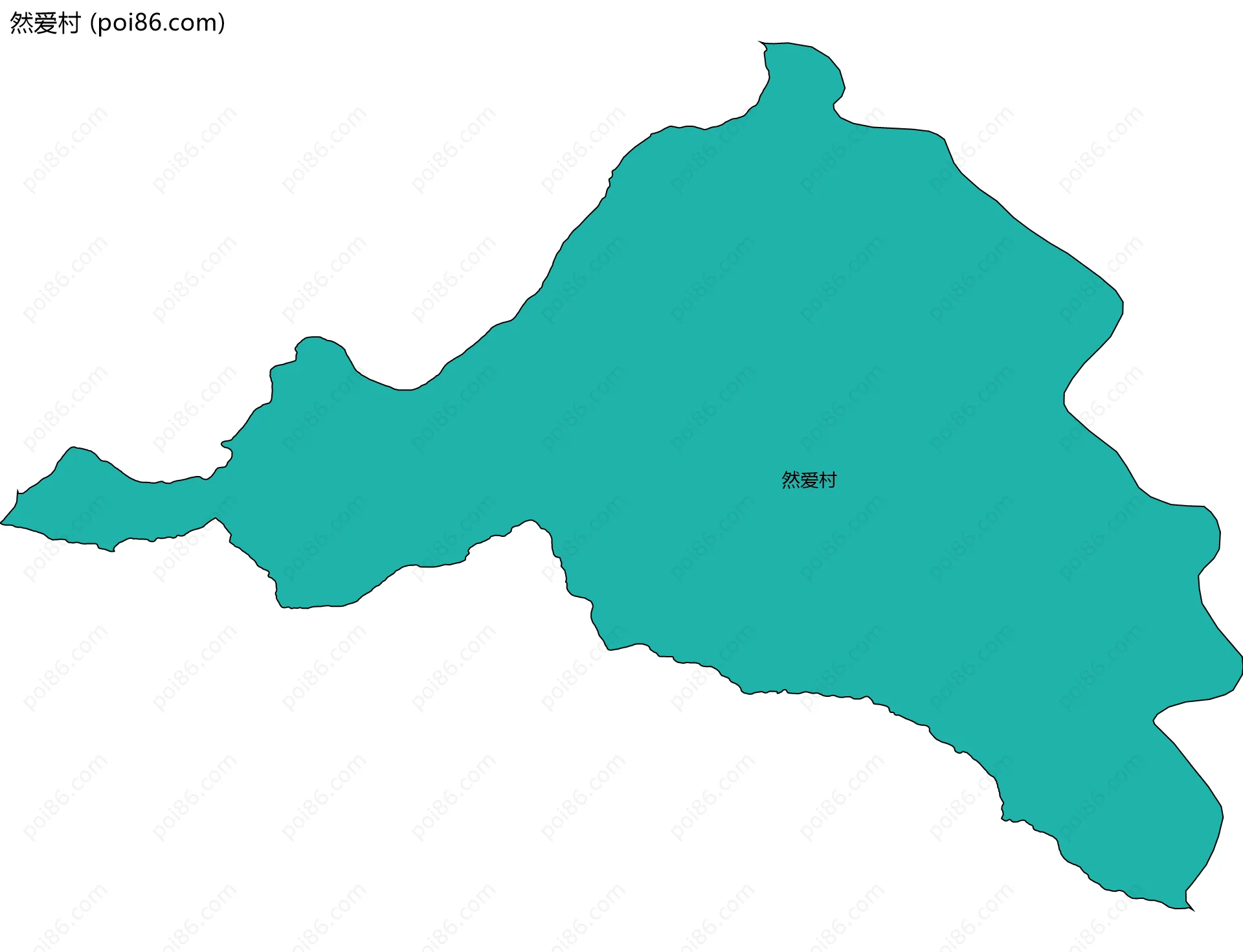 然爱村边界地图