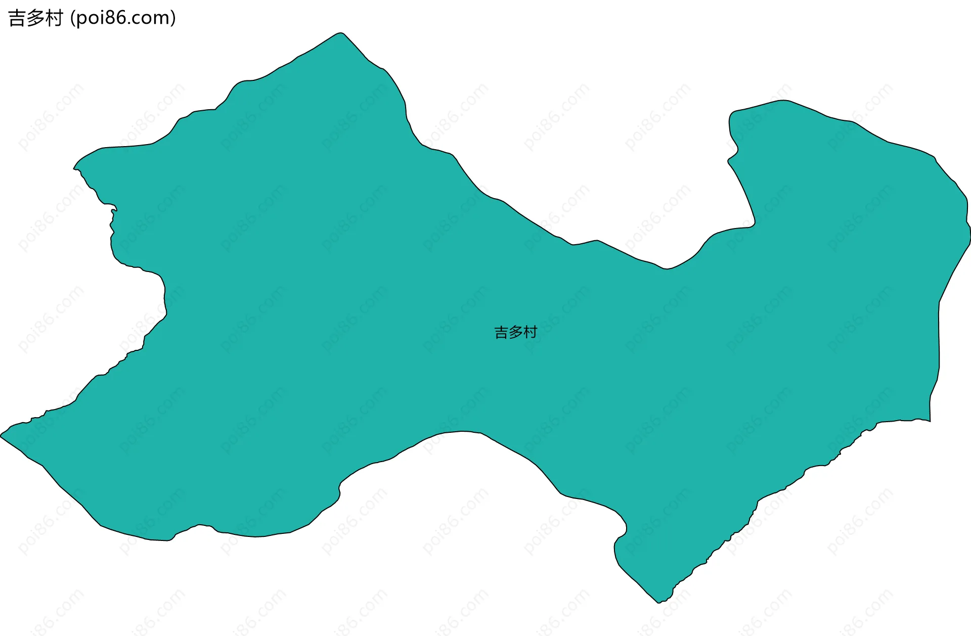 吉多村边界地图