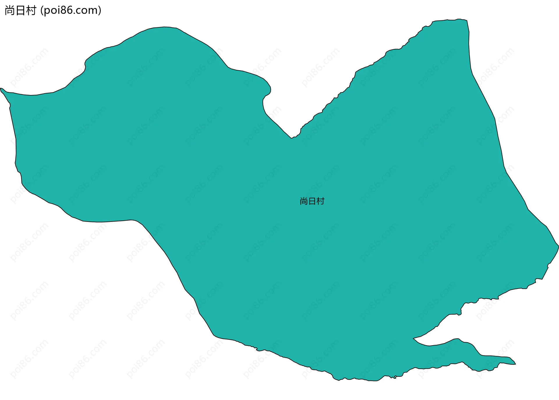 尚日村边界地图