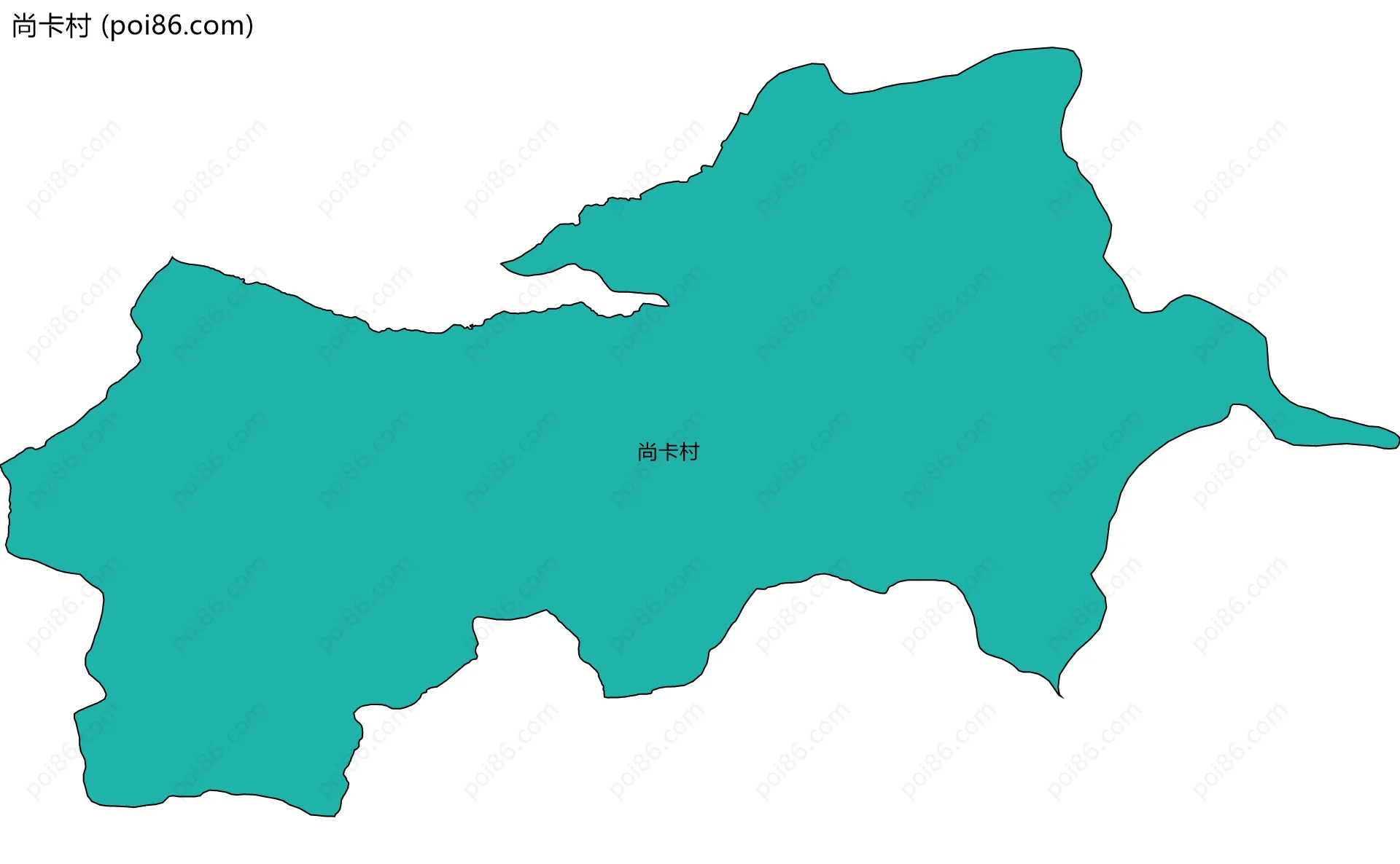 尚卡村边界地图