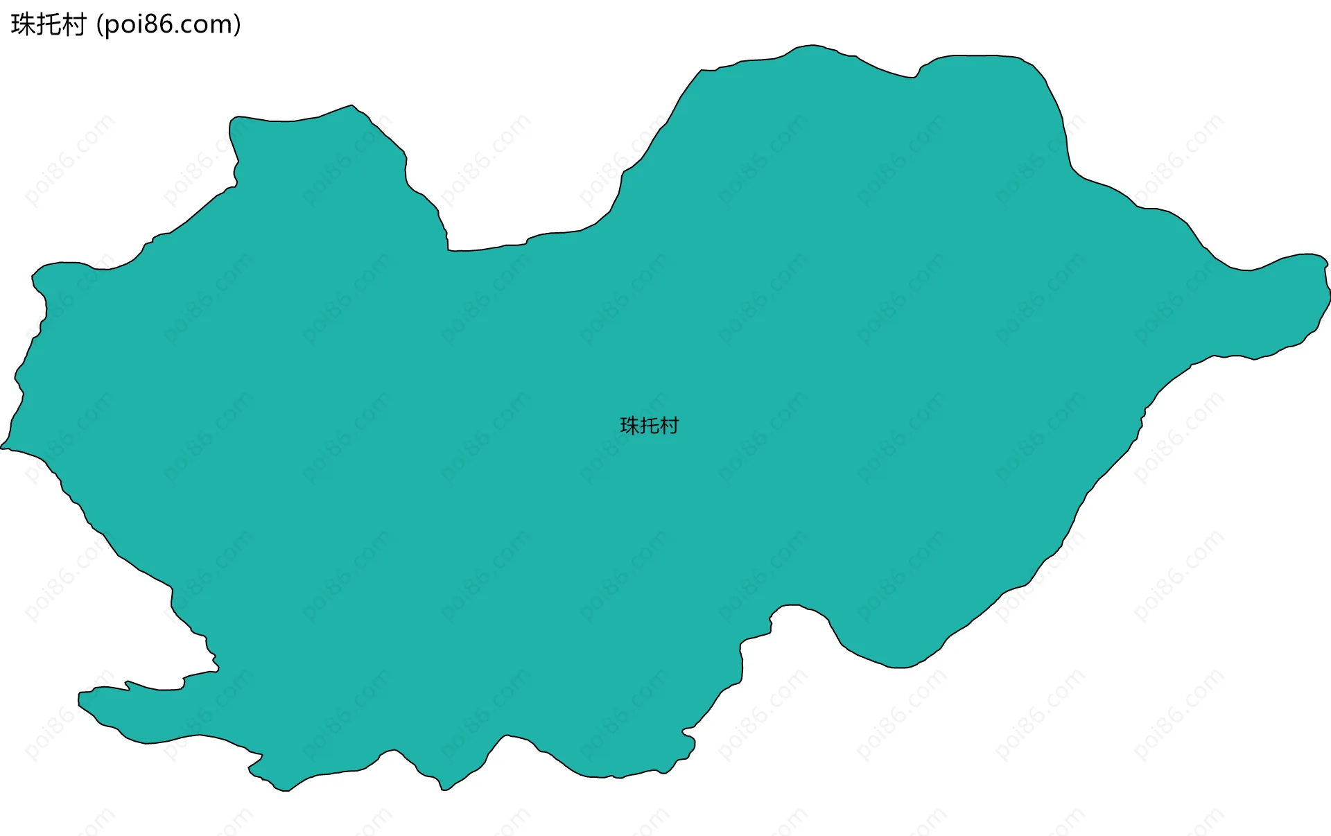 珠托村边界地图
