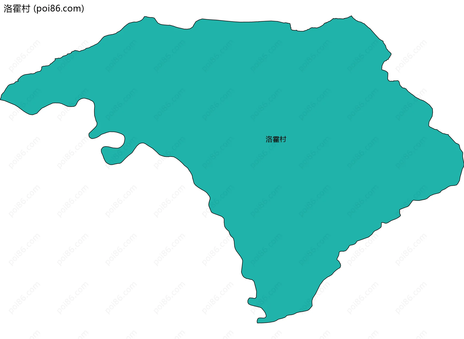 洛霍村边界地图