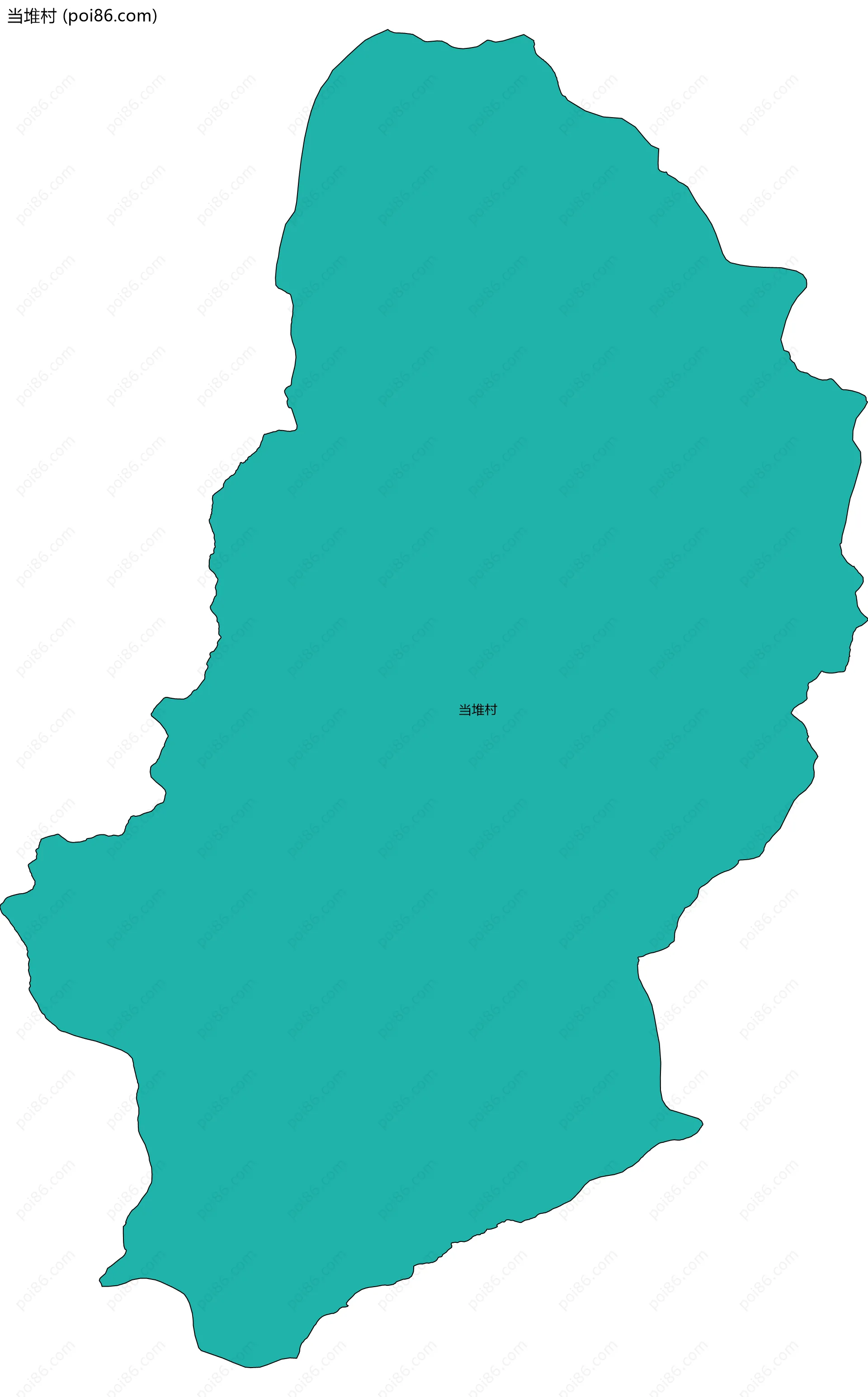 当堆村边界地图