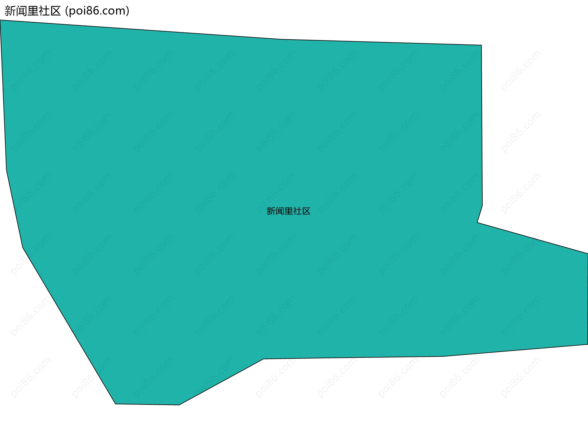 新闻里社区边界地图